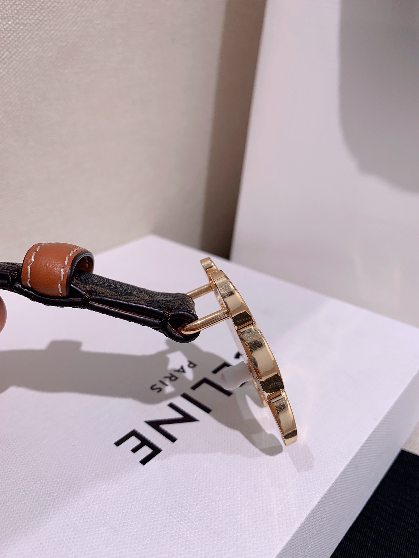 Celine Female Leather Belt Cow Leather M-l