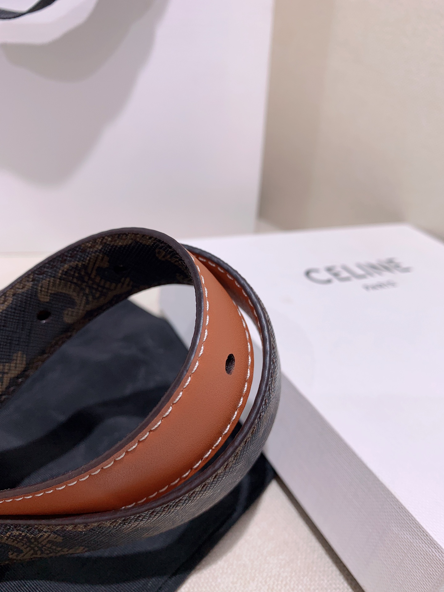 Celine Female Leather Belt Cow Leather M-l