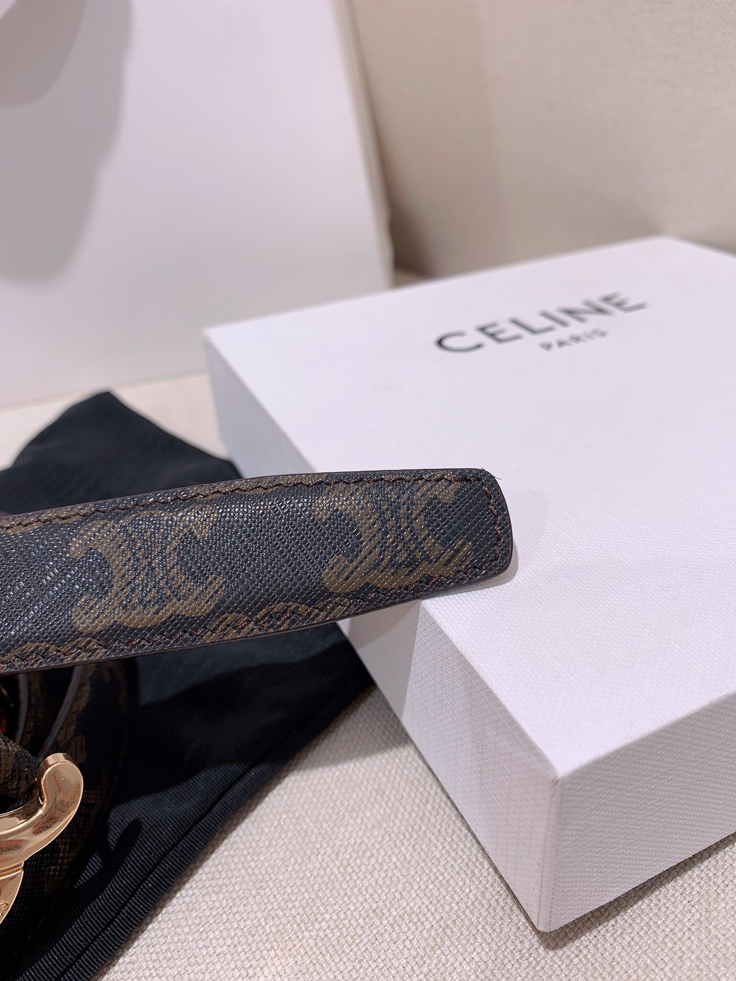Celine Female Leather Belt Cow Leather M-l