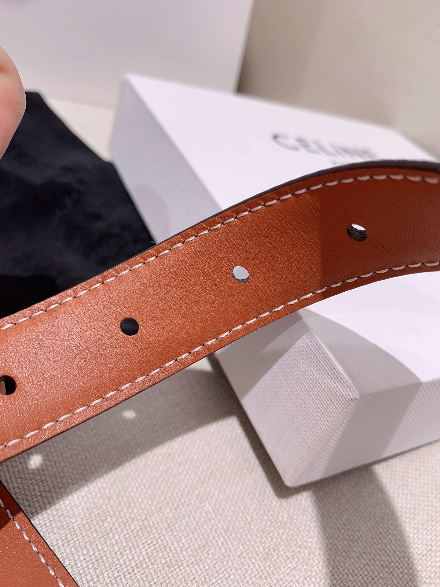 Celine Female Leather Belt Cow Leather M-l