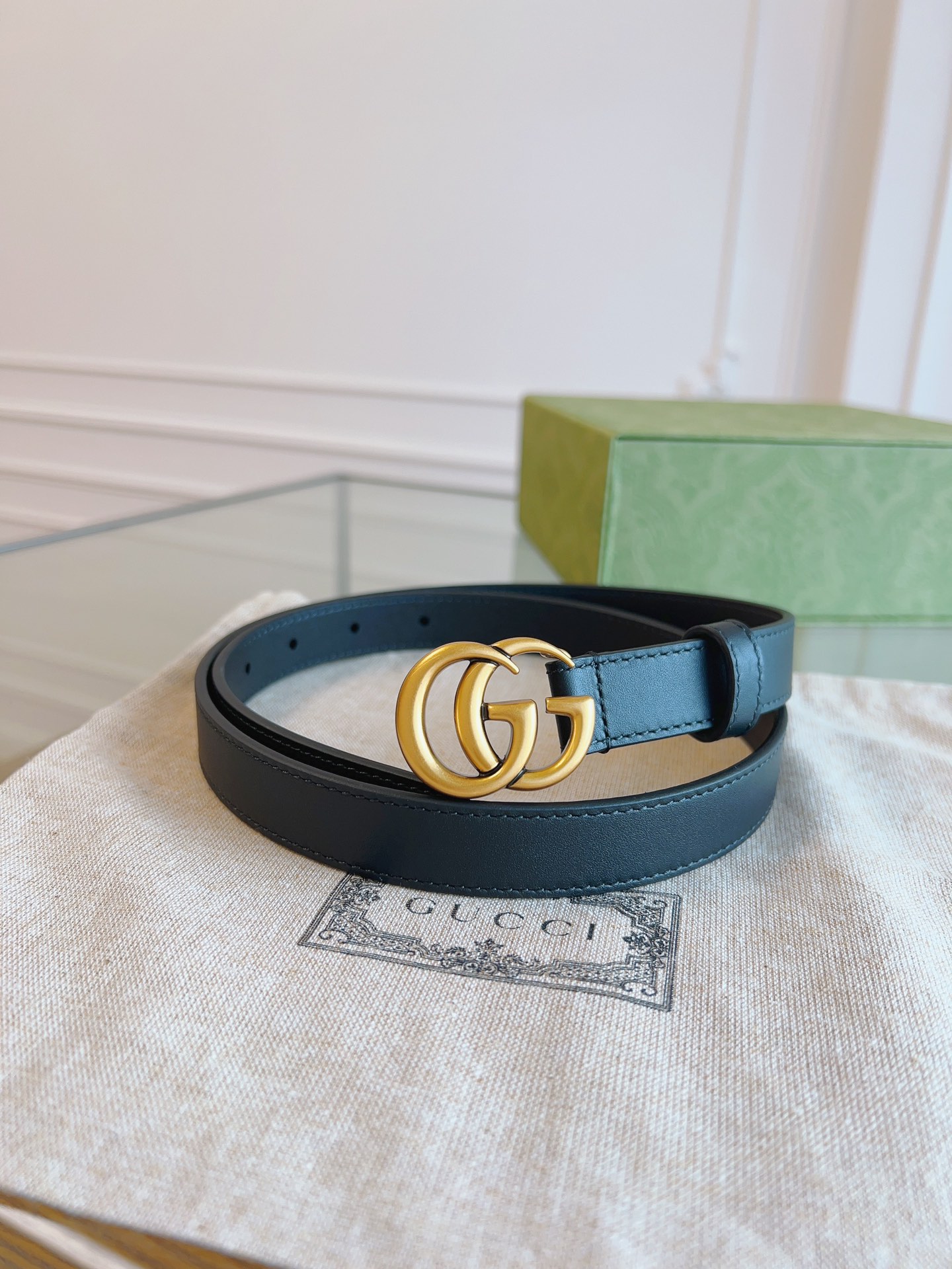 Gucci Female Basic Belt Cow Leather Black
