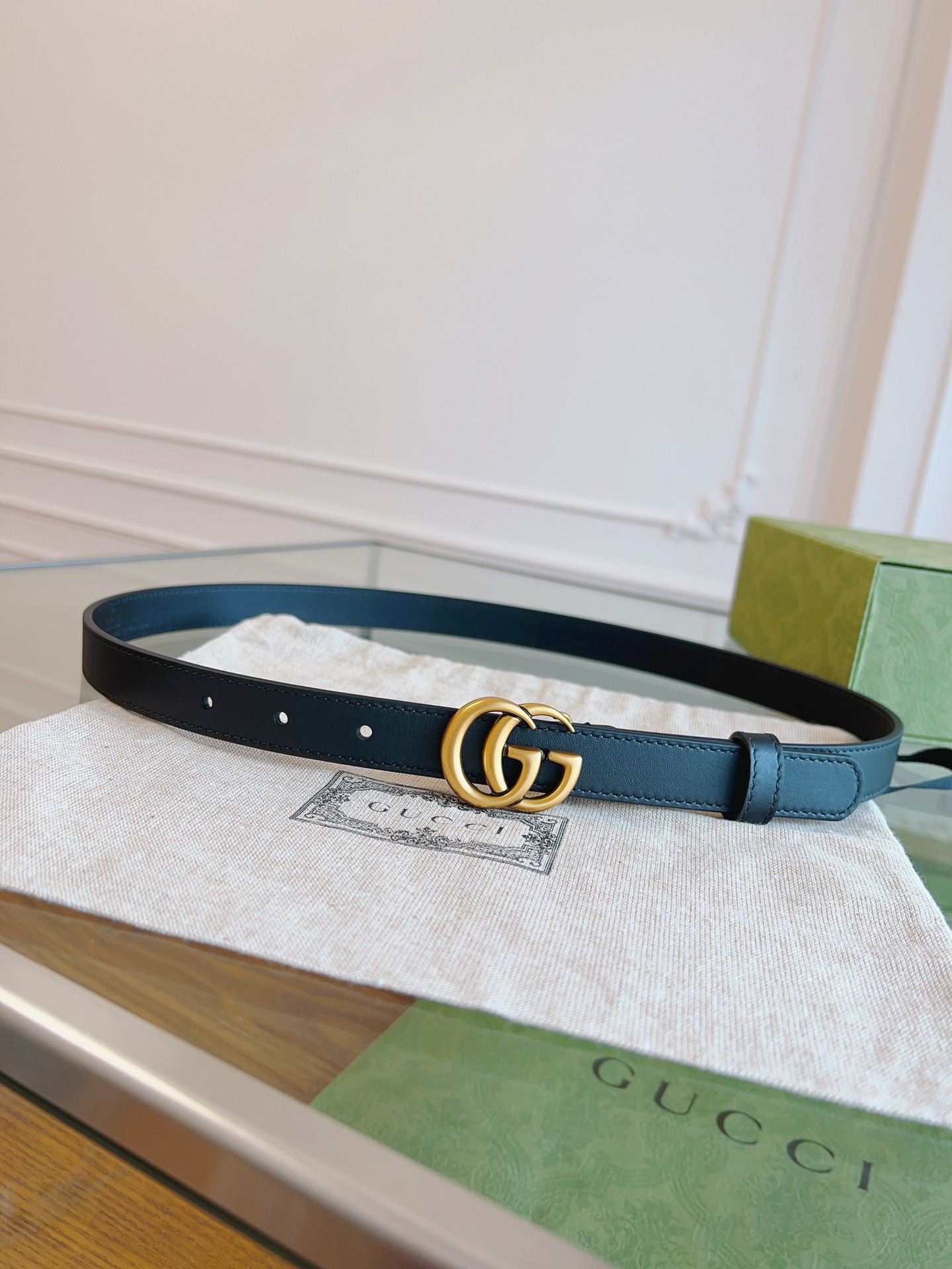 Gucci Female Basic Belt Cow Leather Black