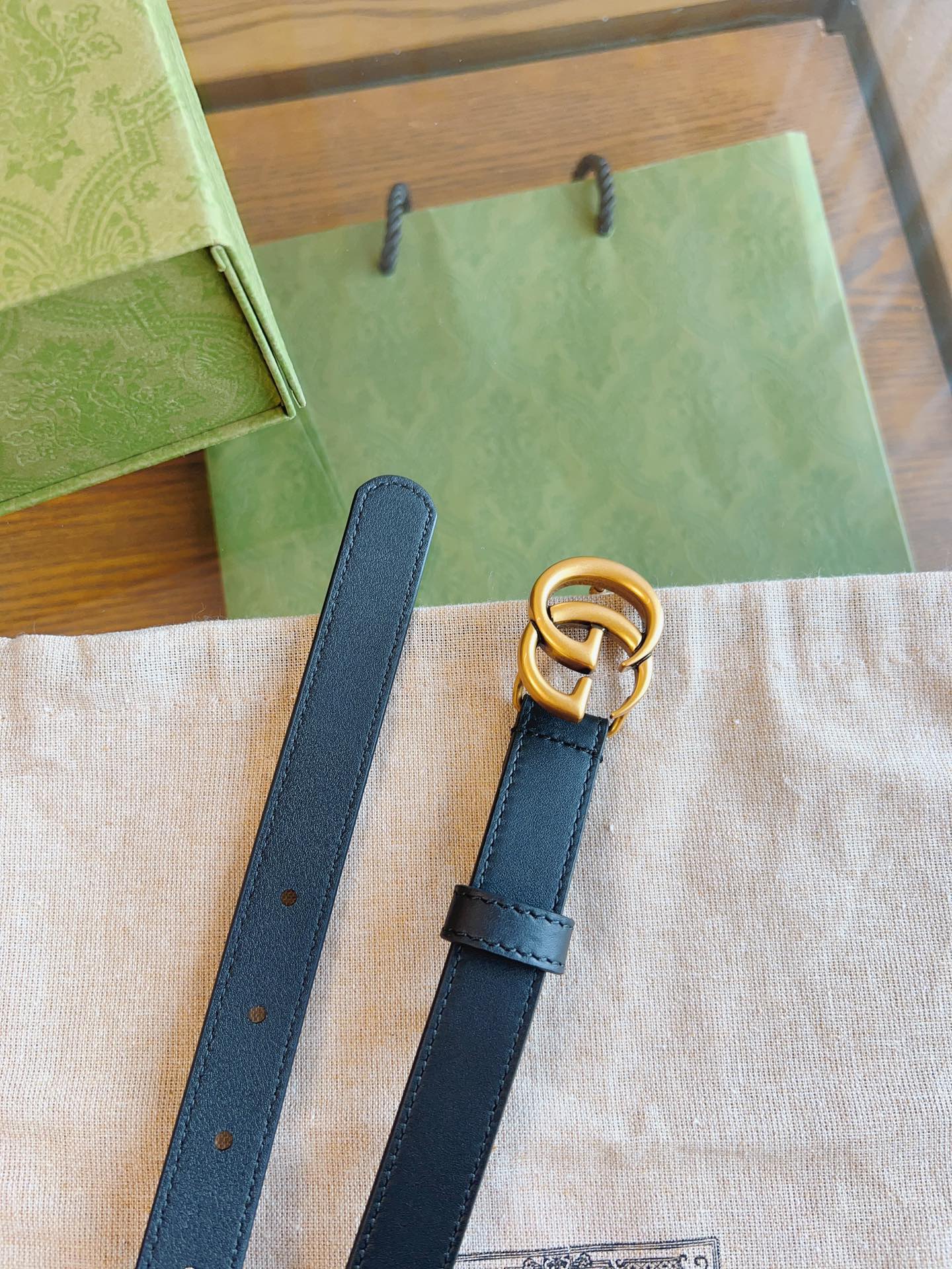 Gucci Female Basic Belt Cow Leather Black