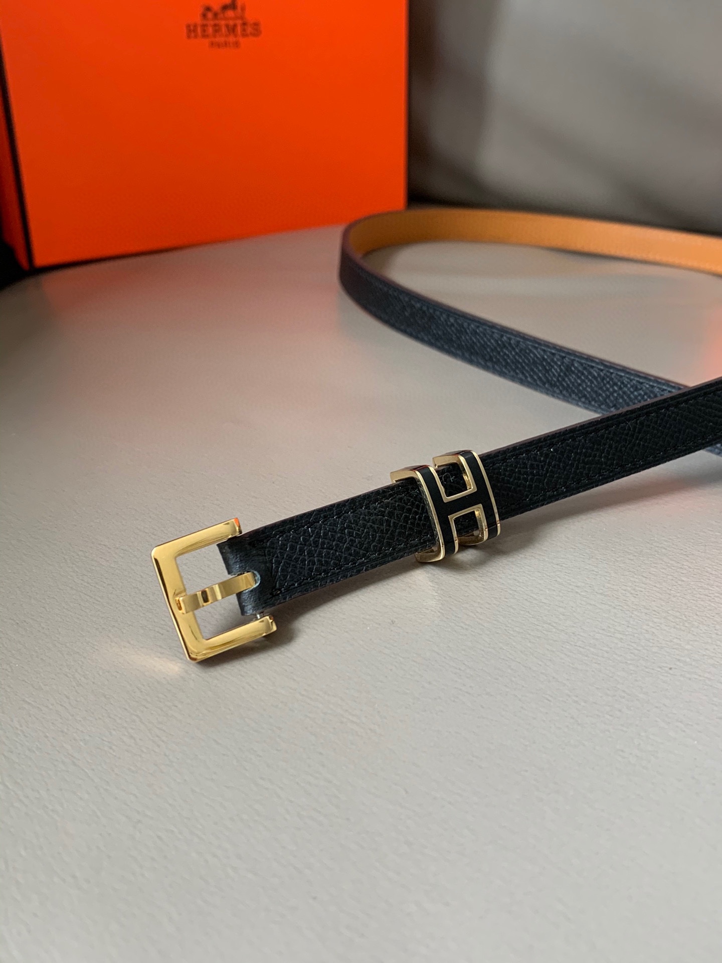 Hermès Female Leather Belt Cow Leather S-m