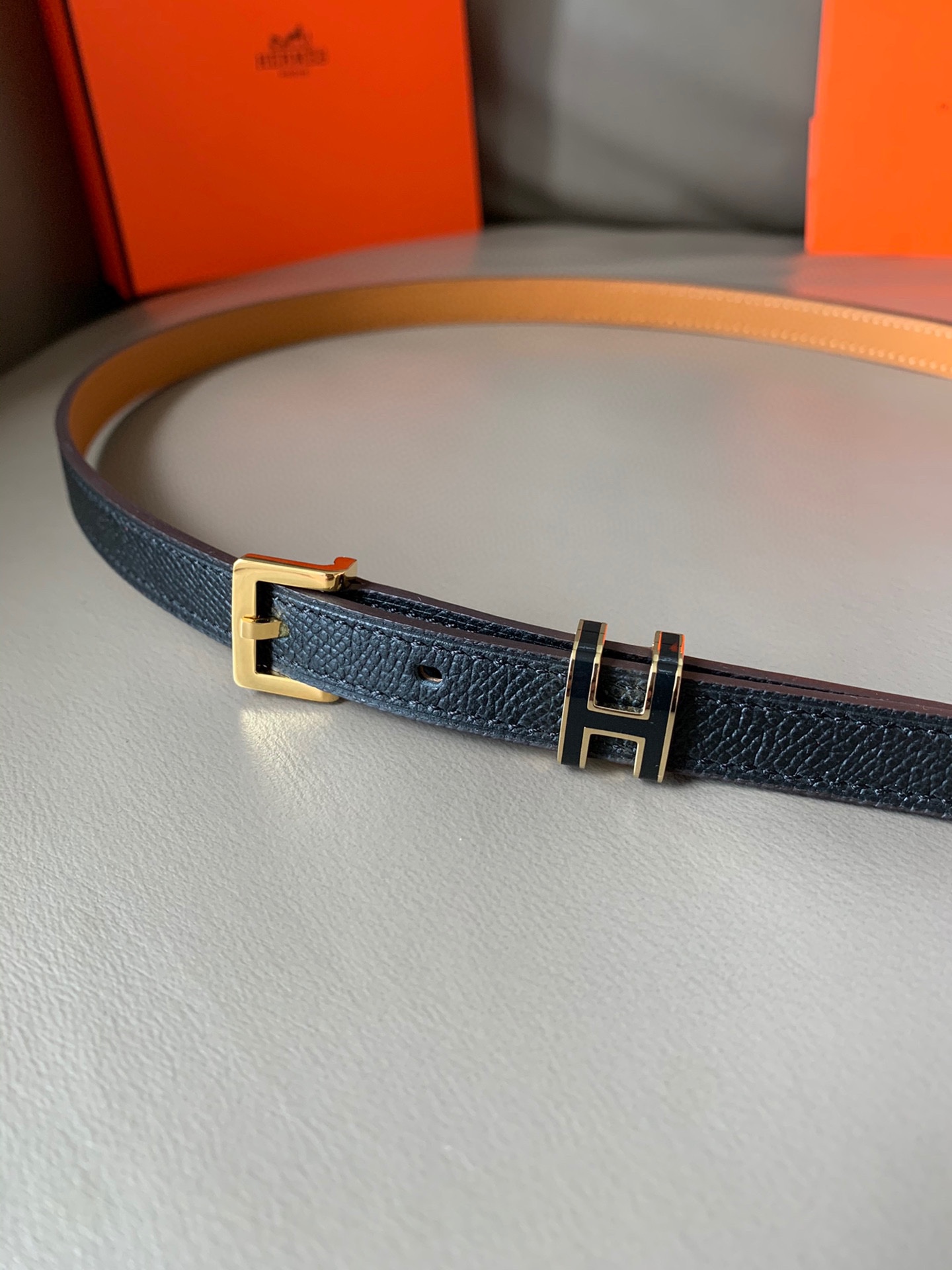 Hermès Female Leather Belt Cow Leather S-m