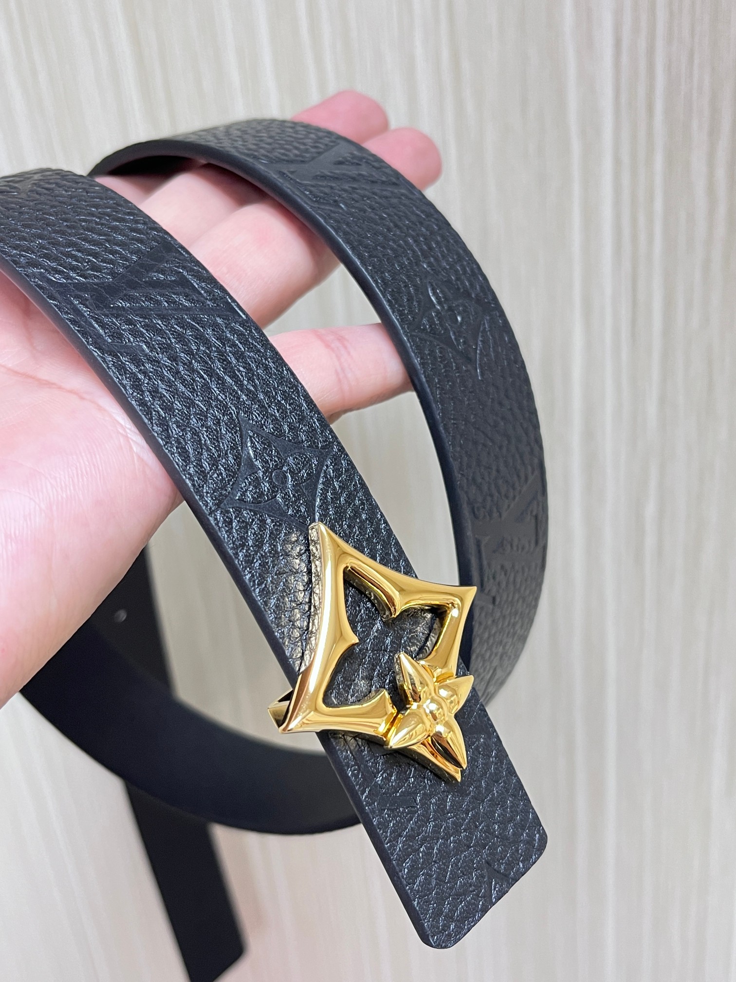Female Basic Belt Cow Leather Black