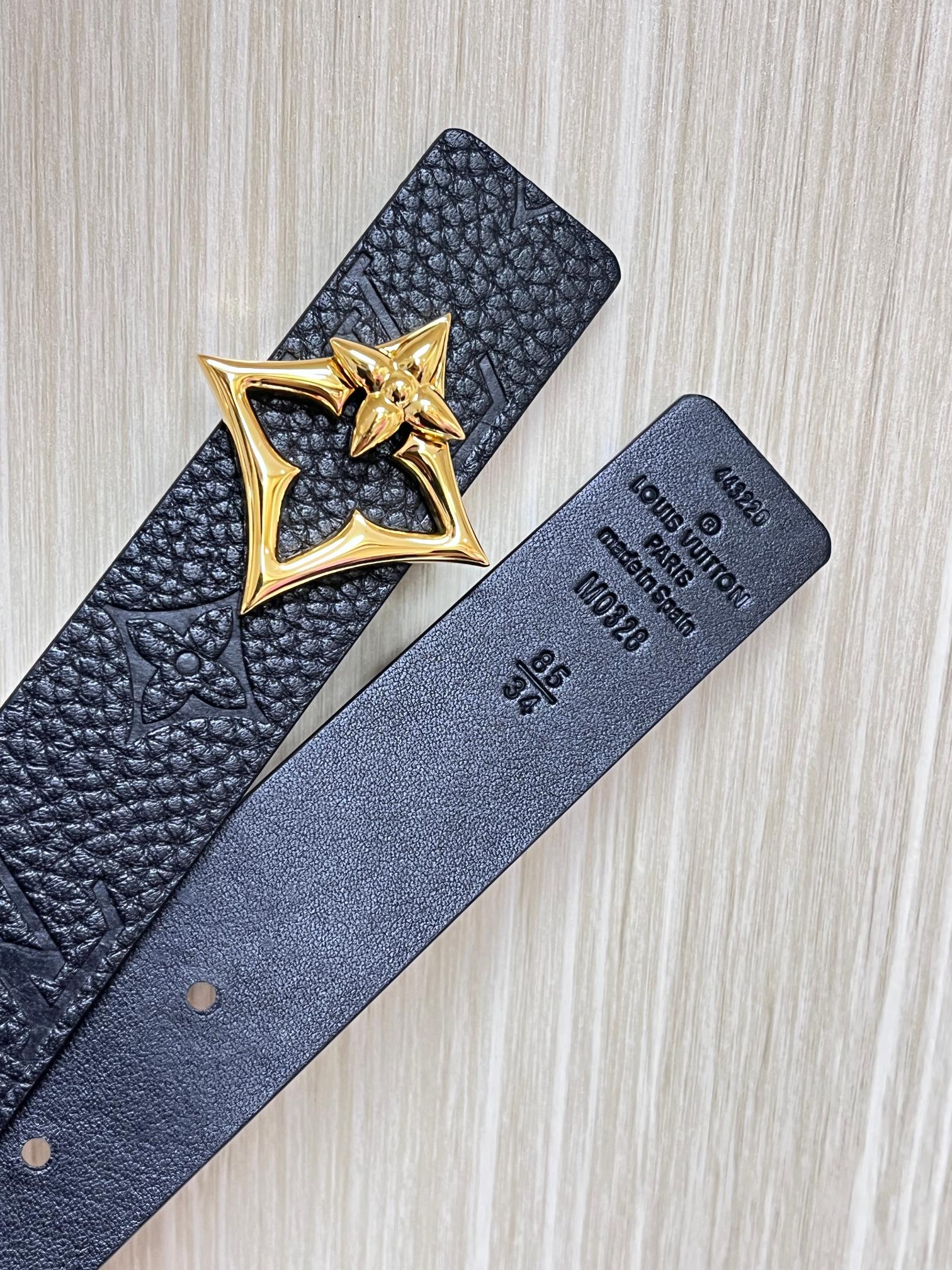 Female Basic Belt Cow Leather Black