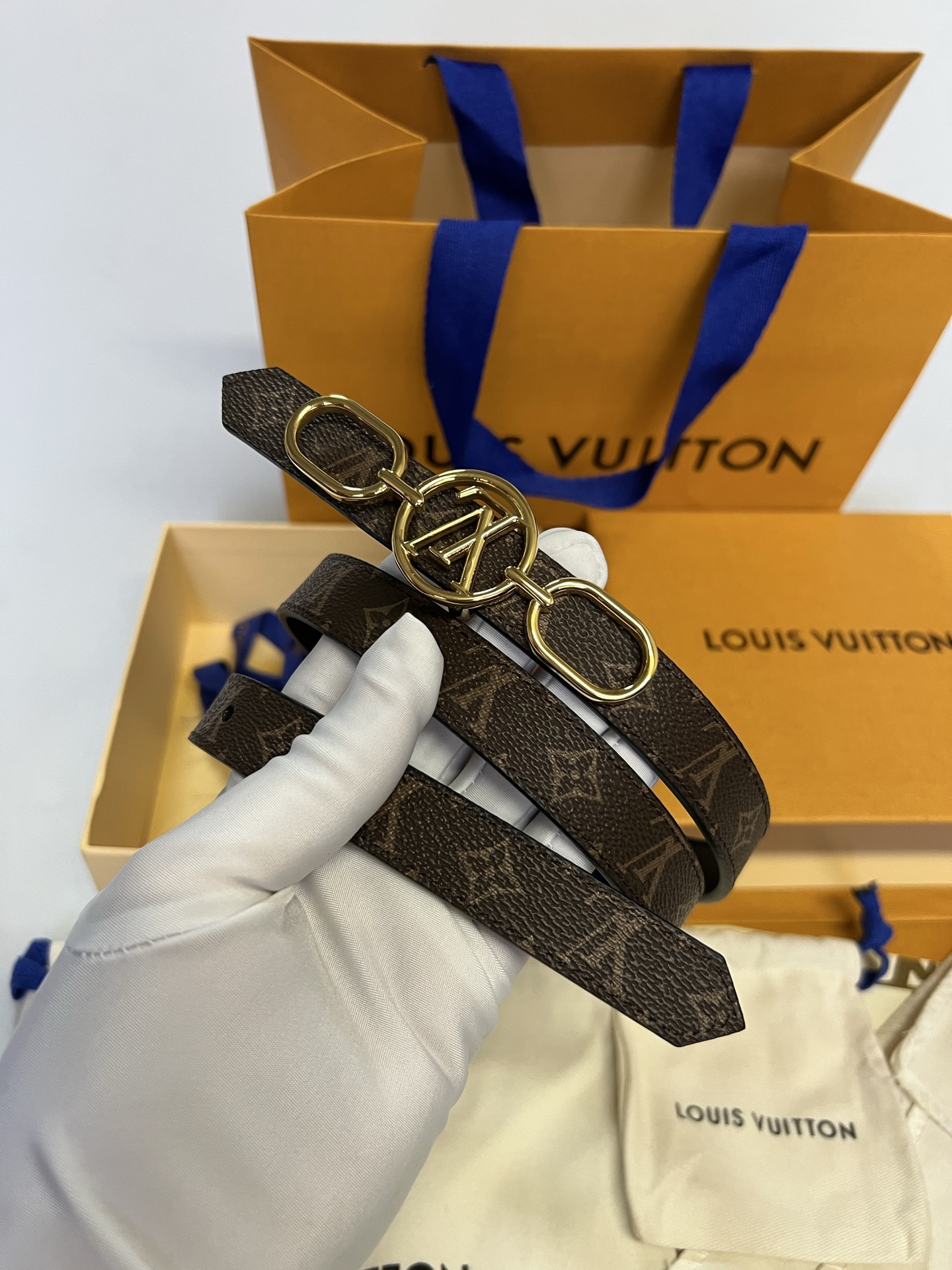 Louis Vuitton Female Basic Belt Cow Leather L