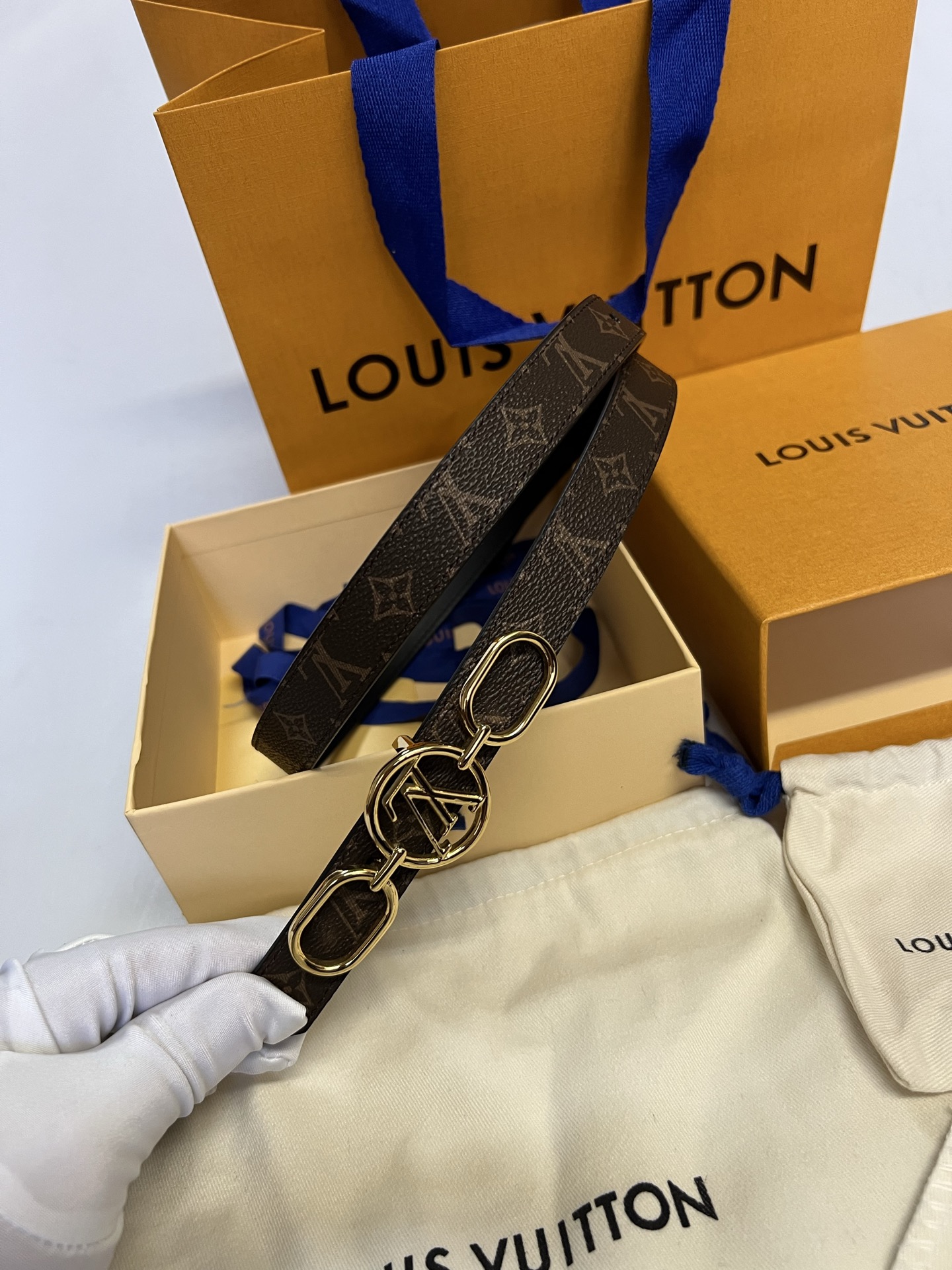 Louis Vuitton Female Basic Belt Cow Leather L