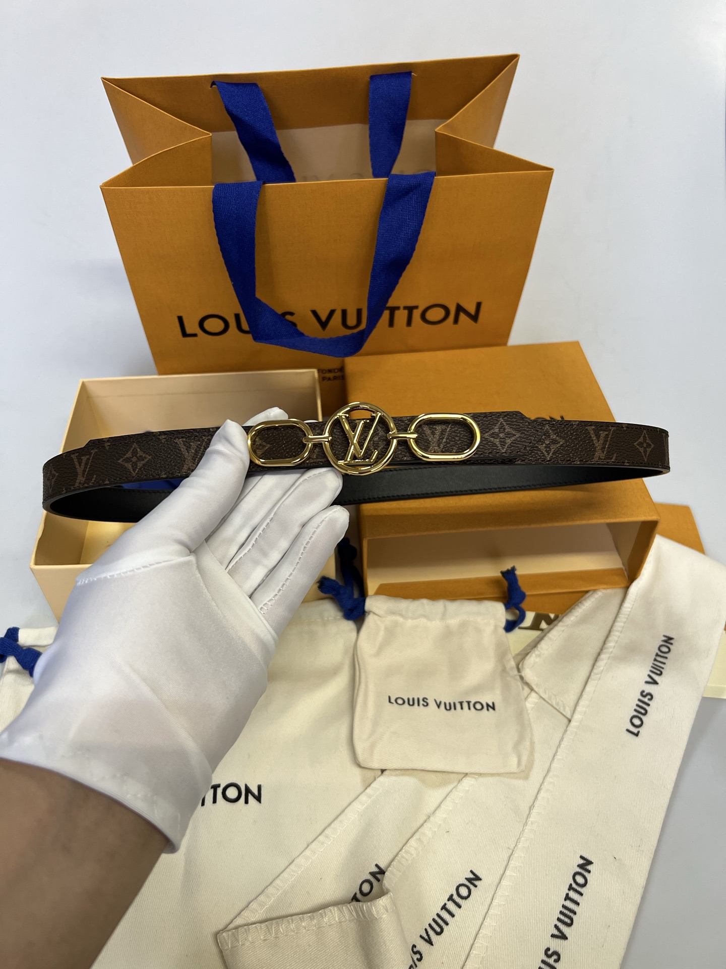 Louis Vuitton Female Basic Belt Cow Leather L