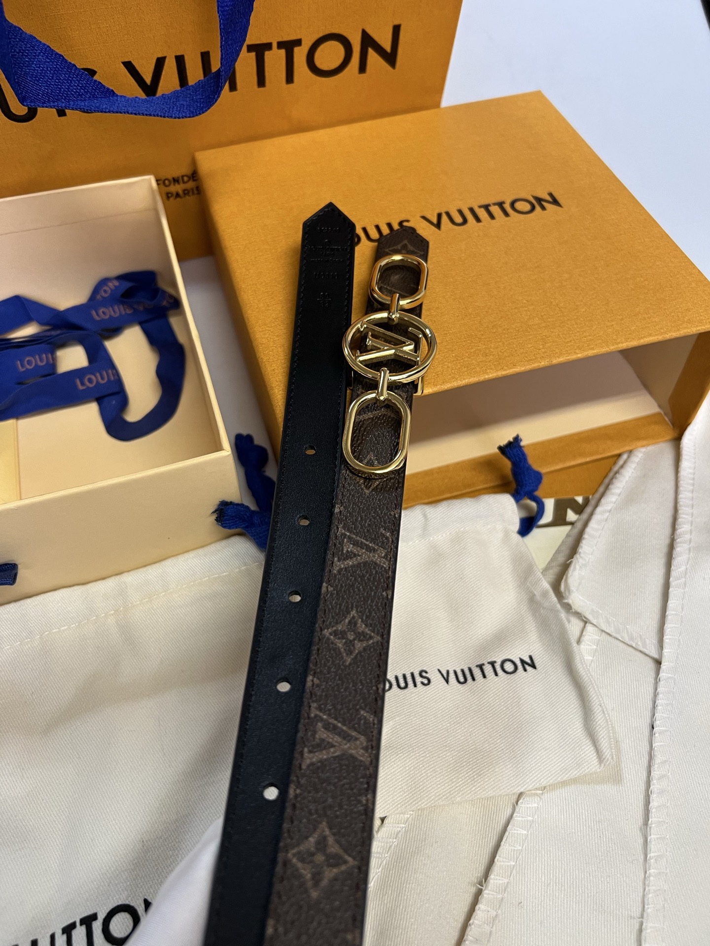 Louis Vuitton Female Basic Belt Cow Leather L