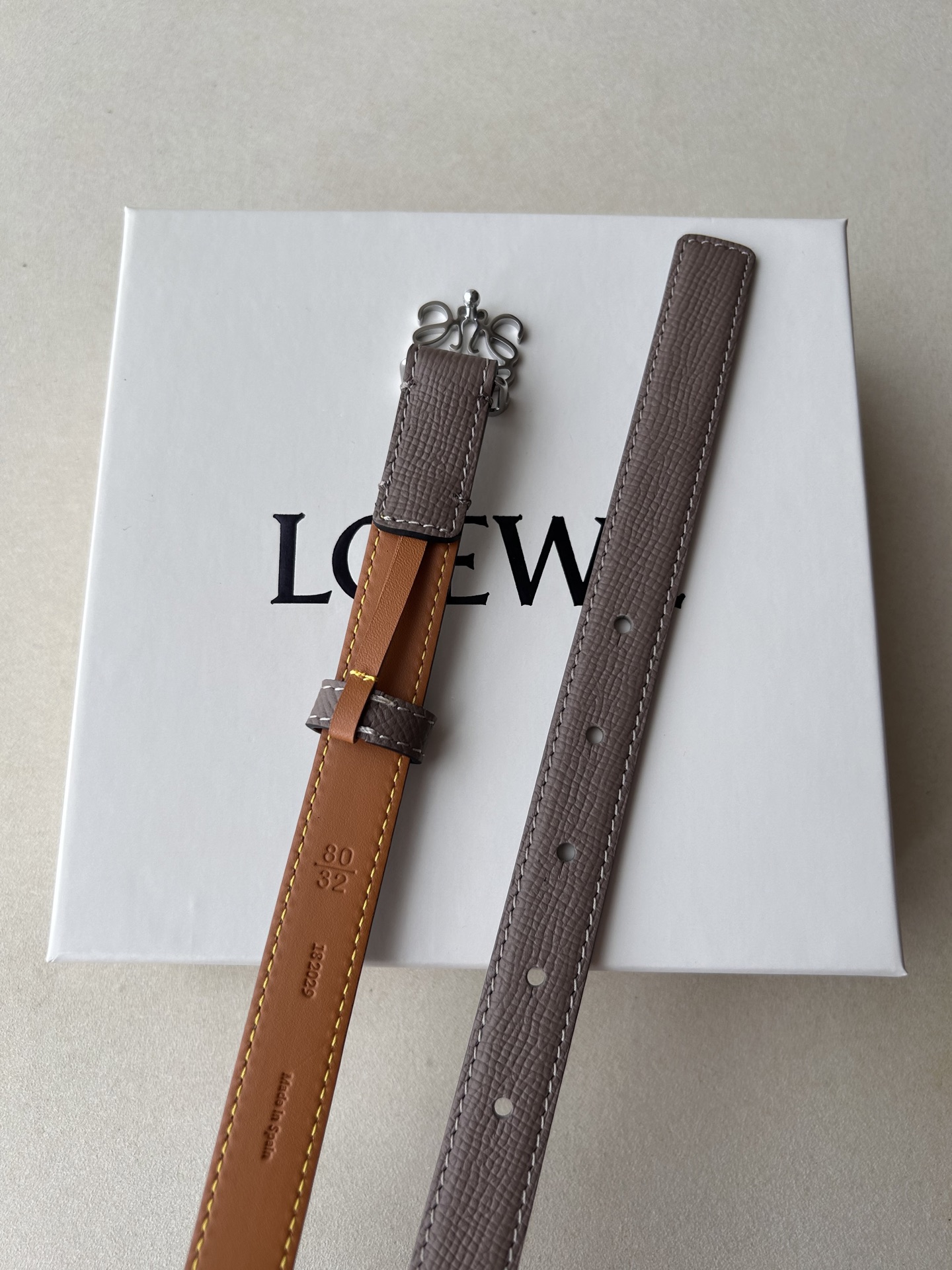 Female Basic Belt Top Grain Leather 20mm