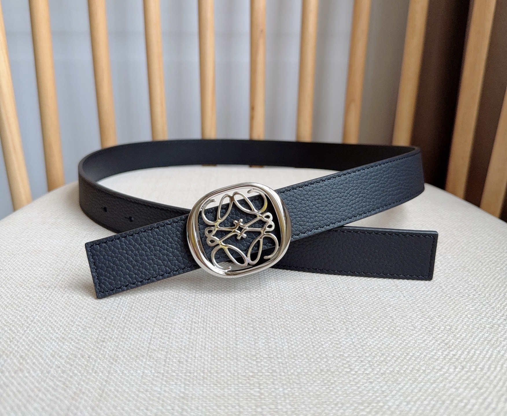 Loewe Female Pin Buckle Belt Cow Leather M-l