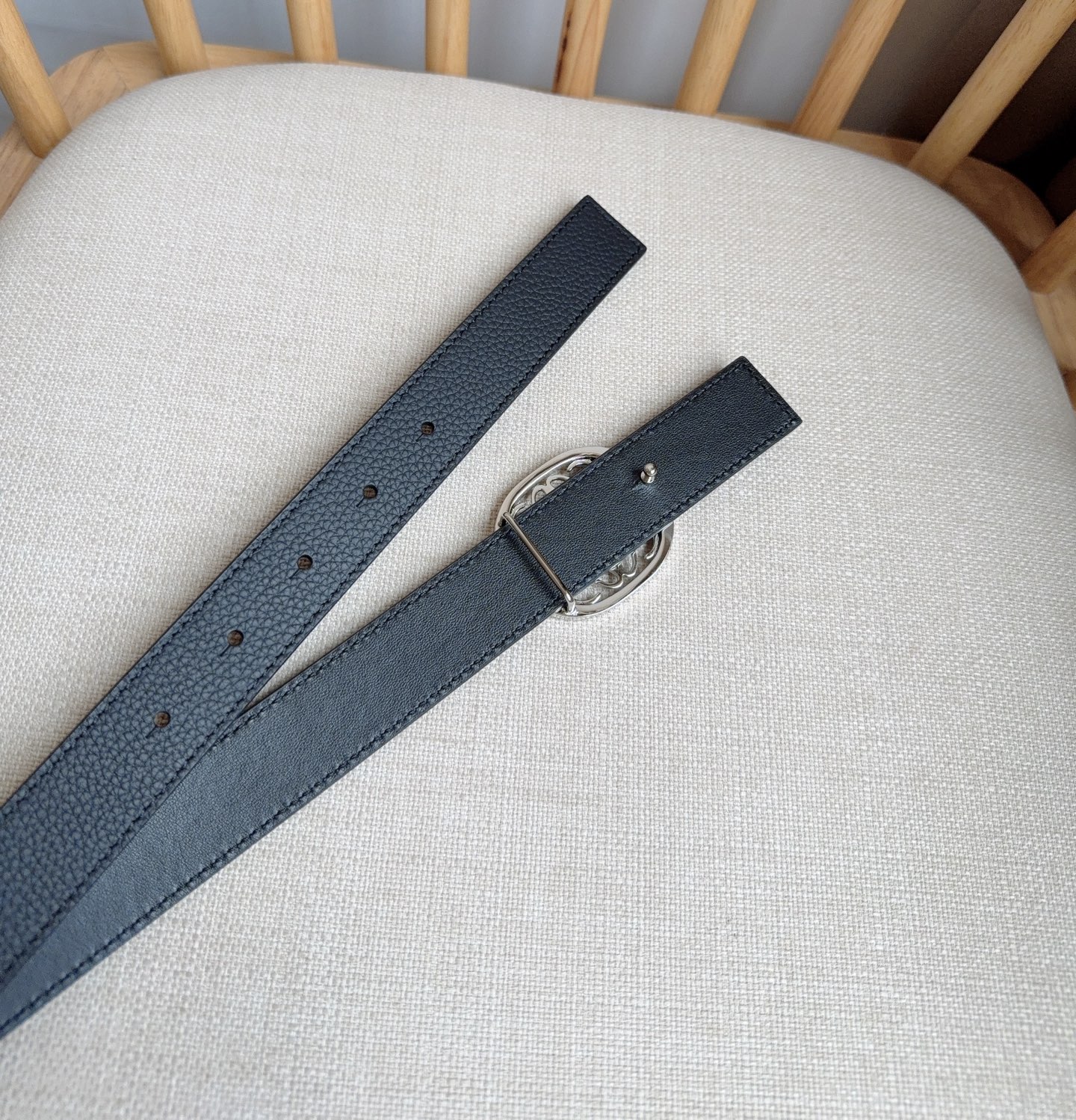 Loewe Female Pin Buckle Belt Cow Leather M-l