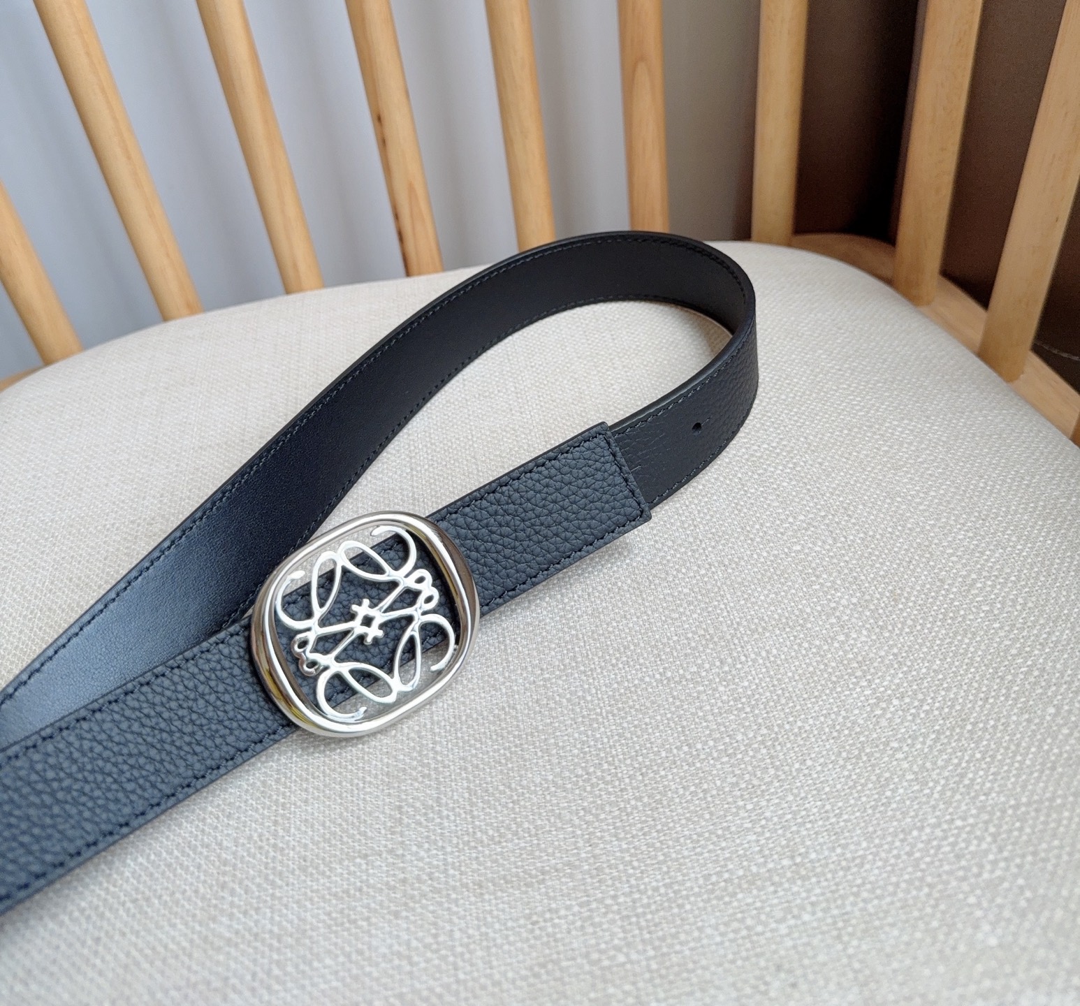 Loewe Female Pin Buckle Belt Cow Leather M-l