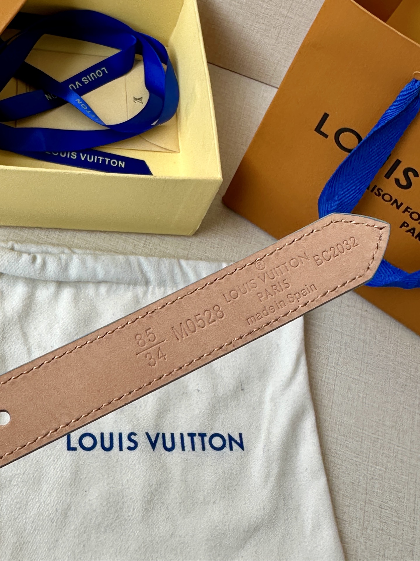 Louis Vuitton Female Basic Belt Cow Leather S-m-l