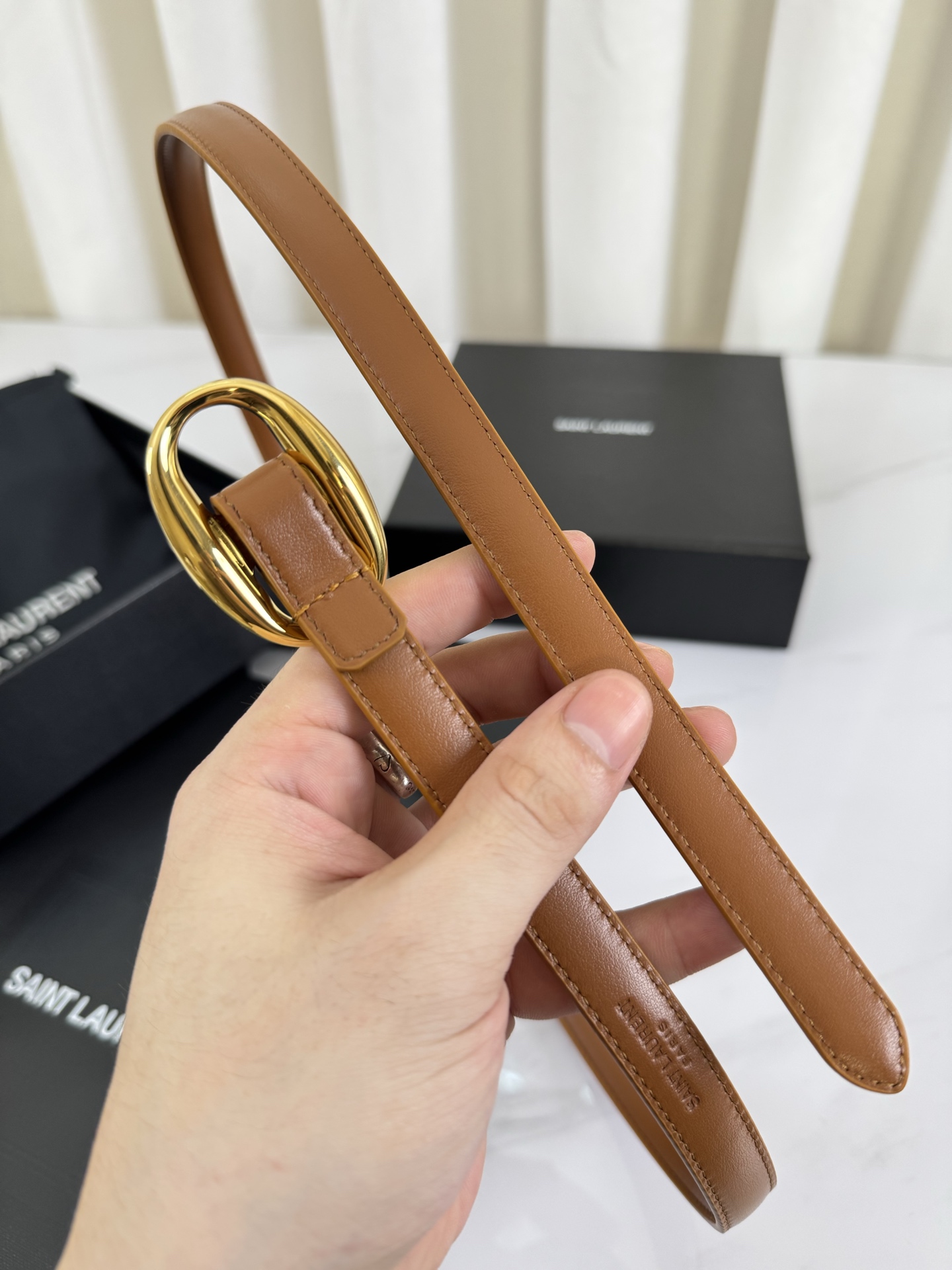 Saint Laurent Female Leather Belt S-m-l