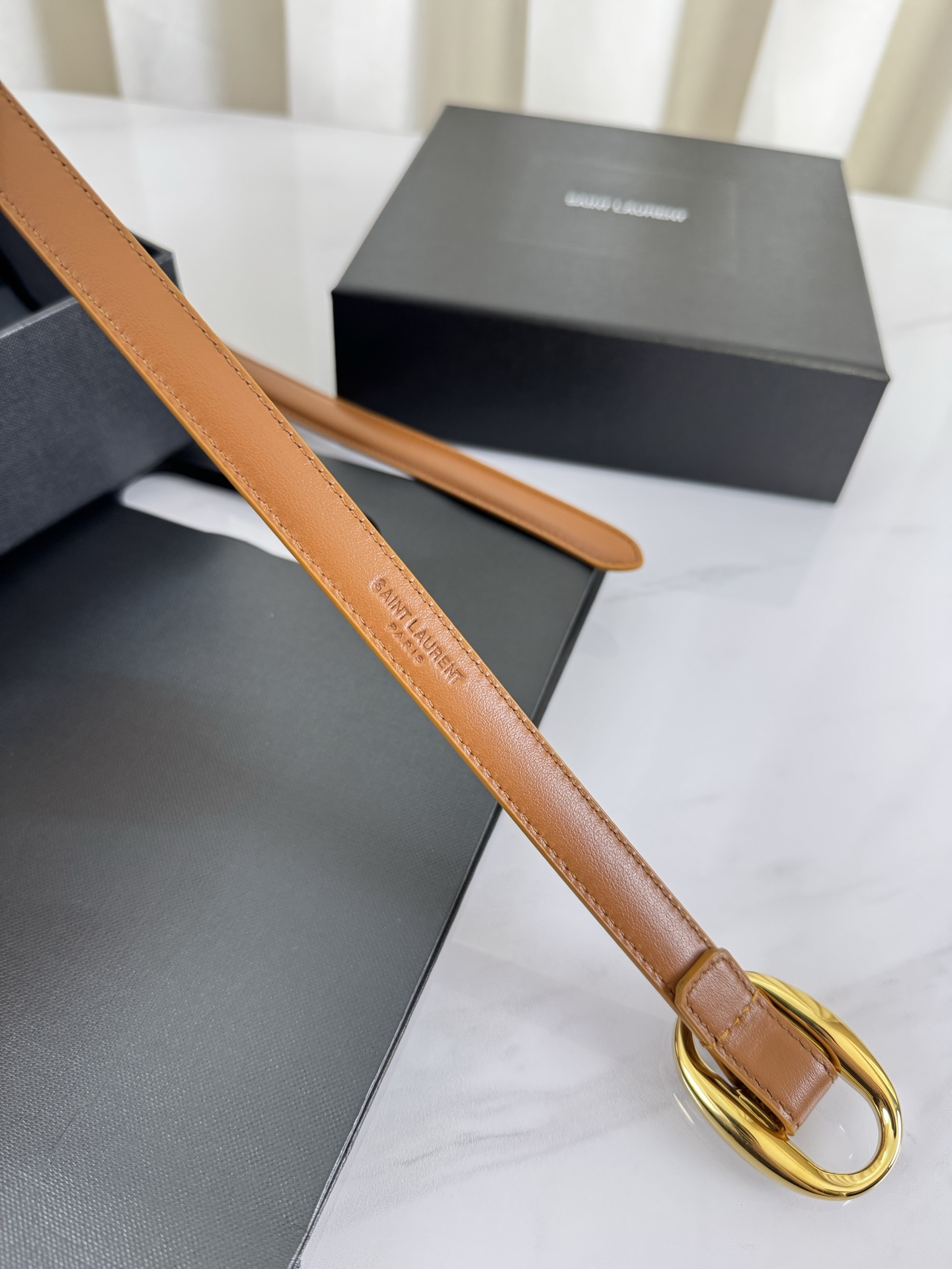 Saint Laurent Female Leather Belt S-m-l