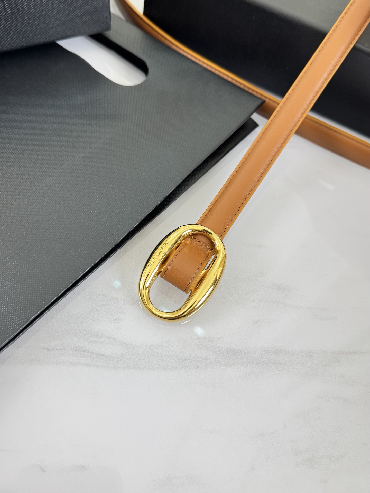 Saint Laurent Female Leather Belt S-m-l