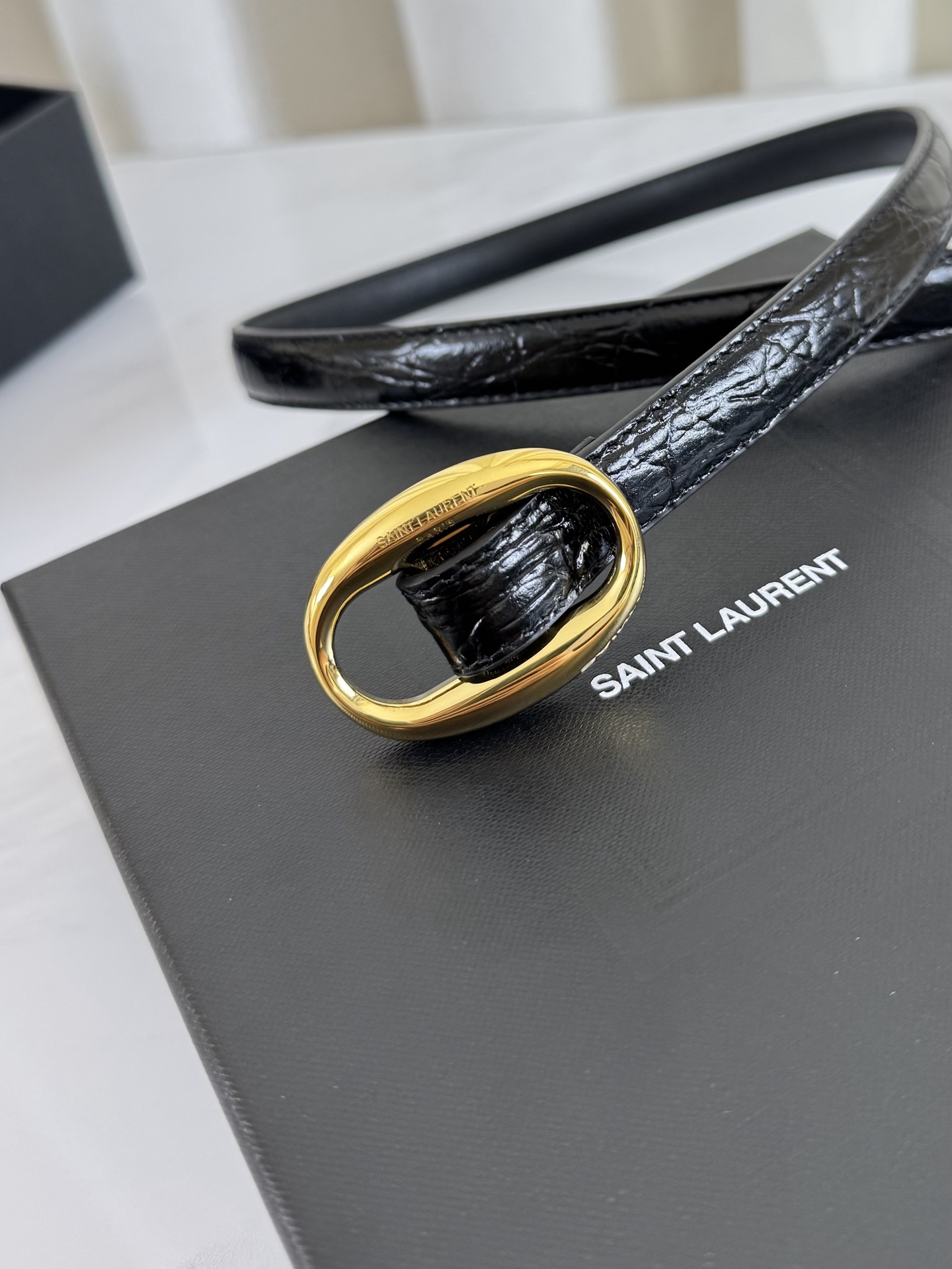 Saint Laurent Female Leather Belt S-m-l