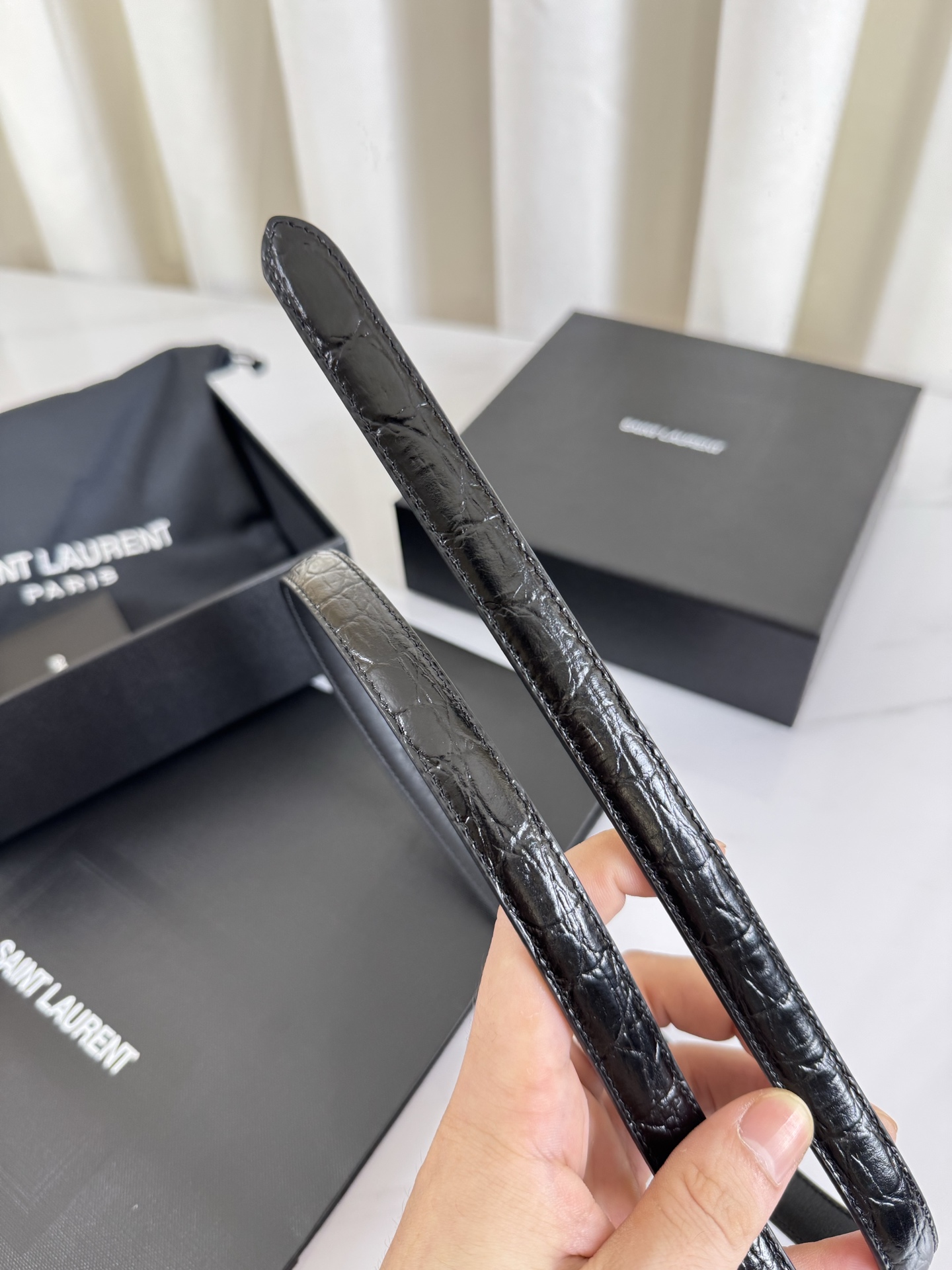 Saint Laurent Female Leather Belt S-m-l