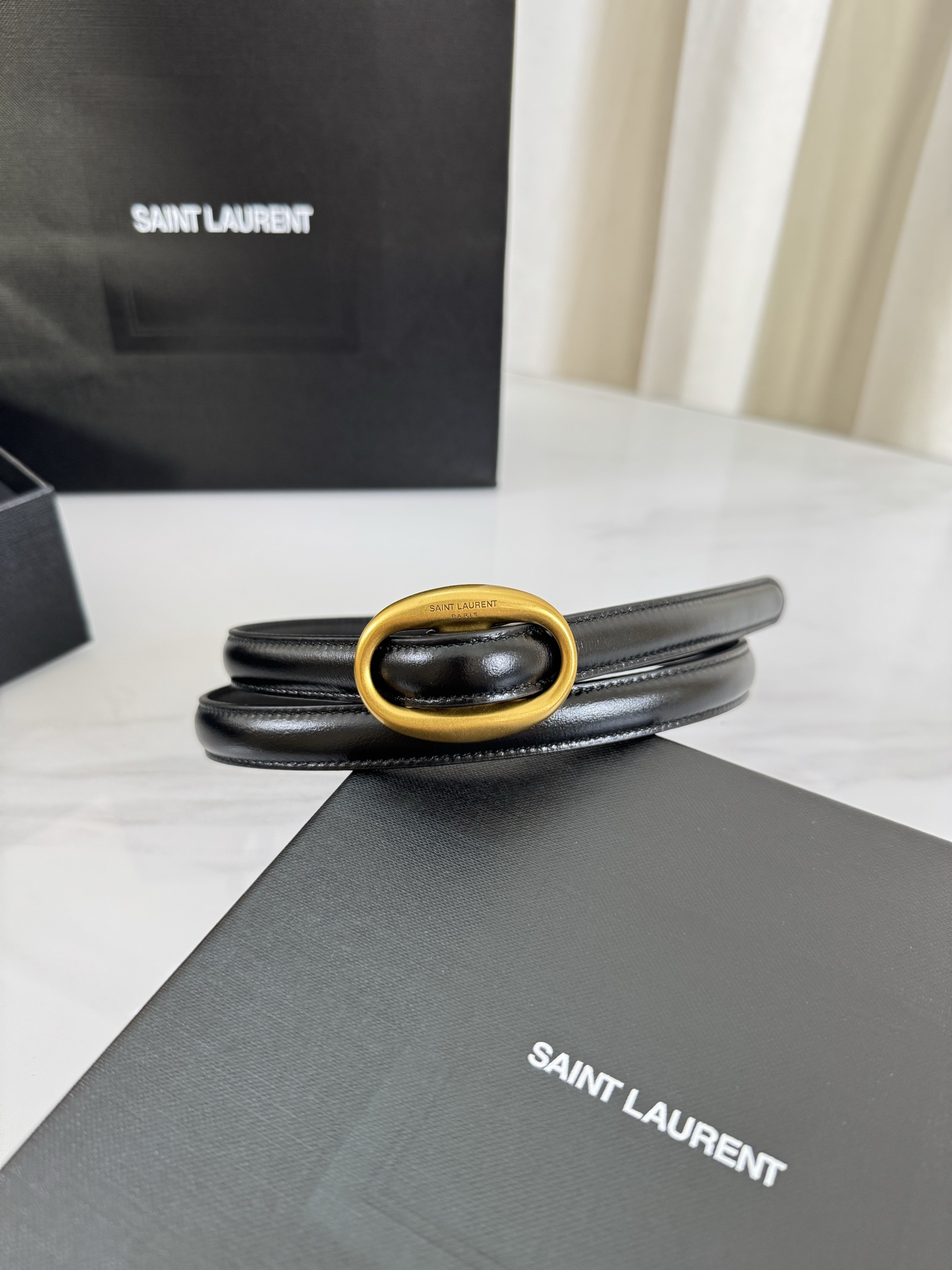 Saint Laurent Female Leather Belt S-m-l