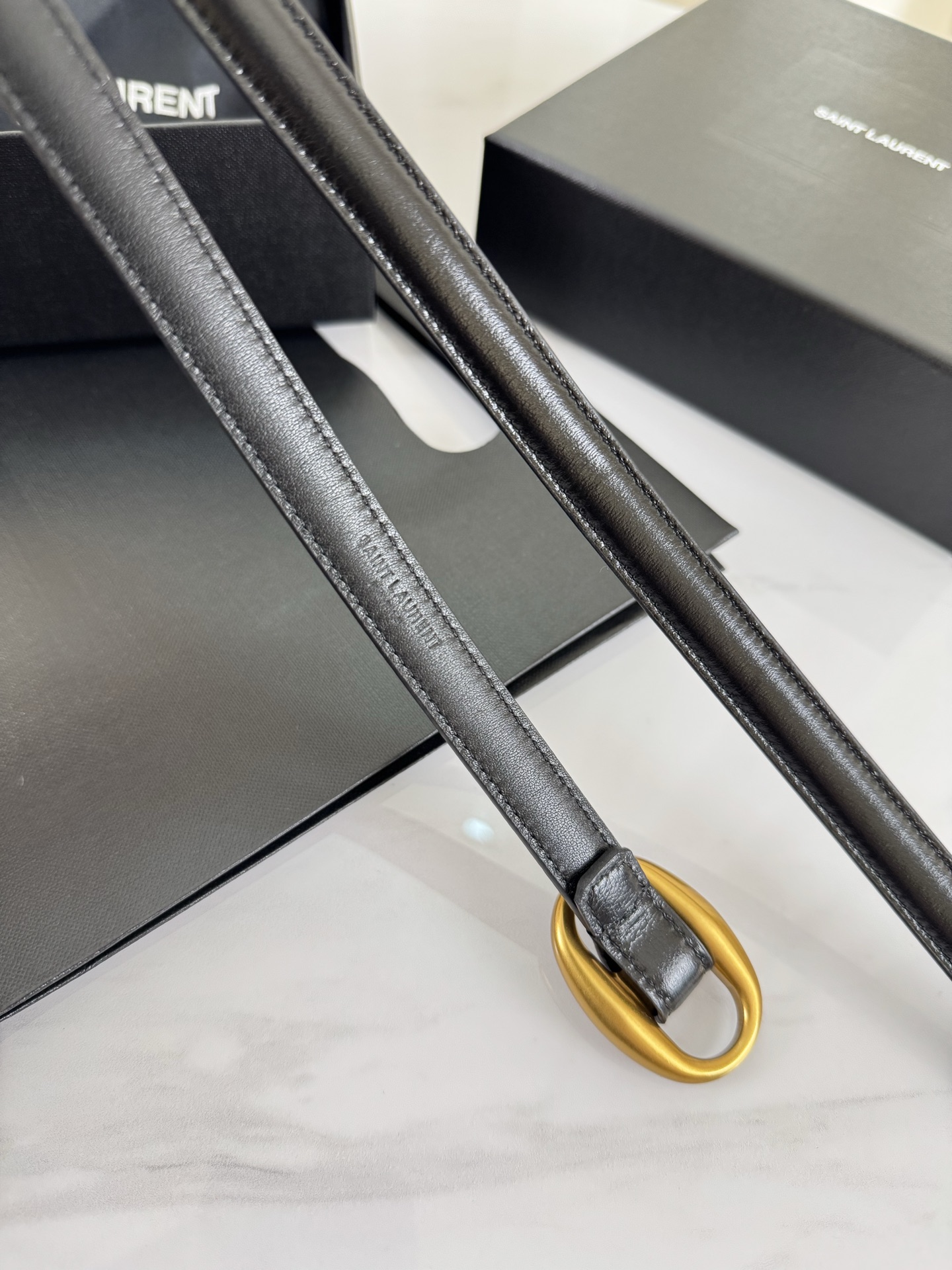 Saint Laurent Female Leather Belt S-m-l