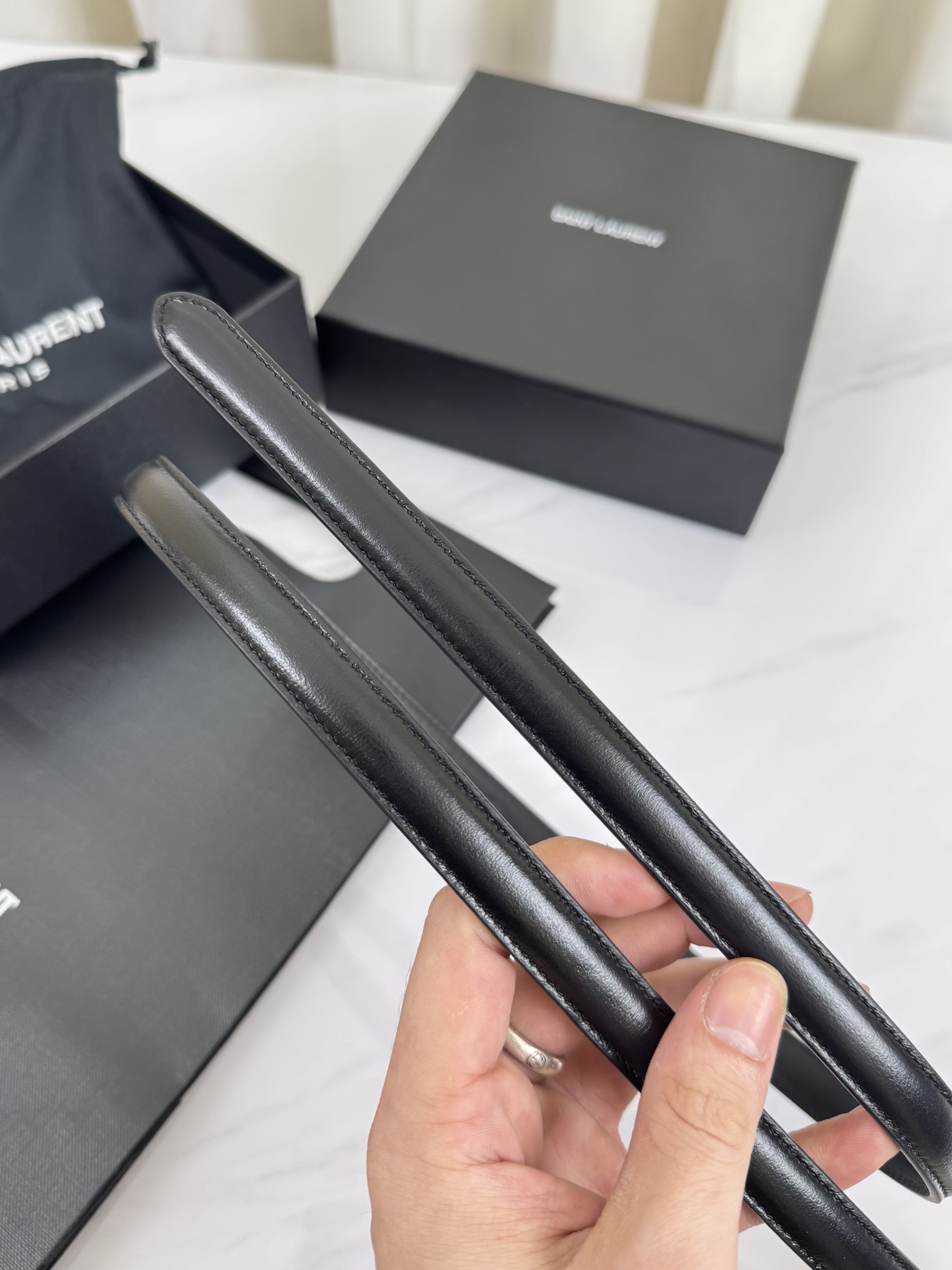 Saint Laurent Female Leather Belt S-m-l