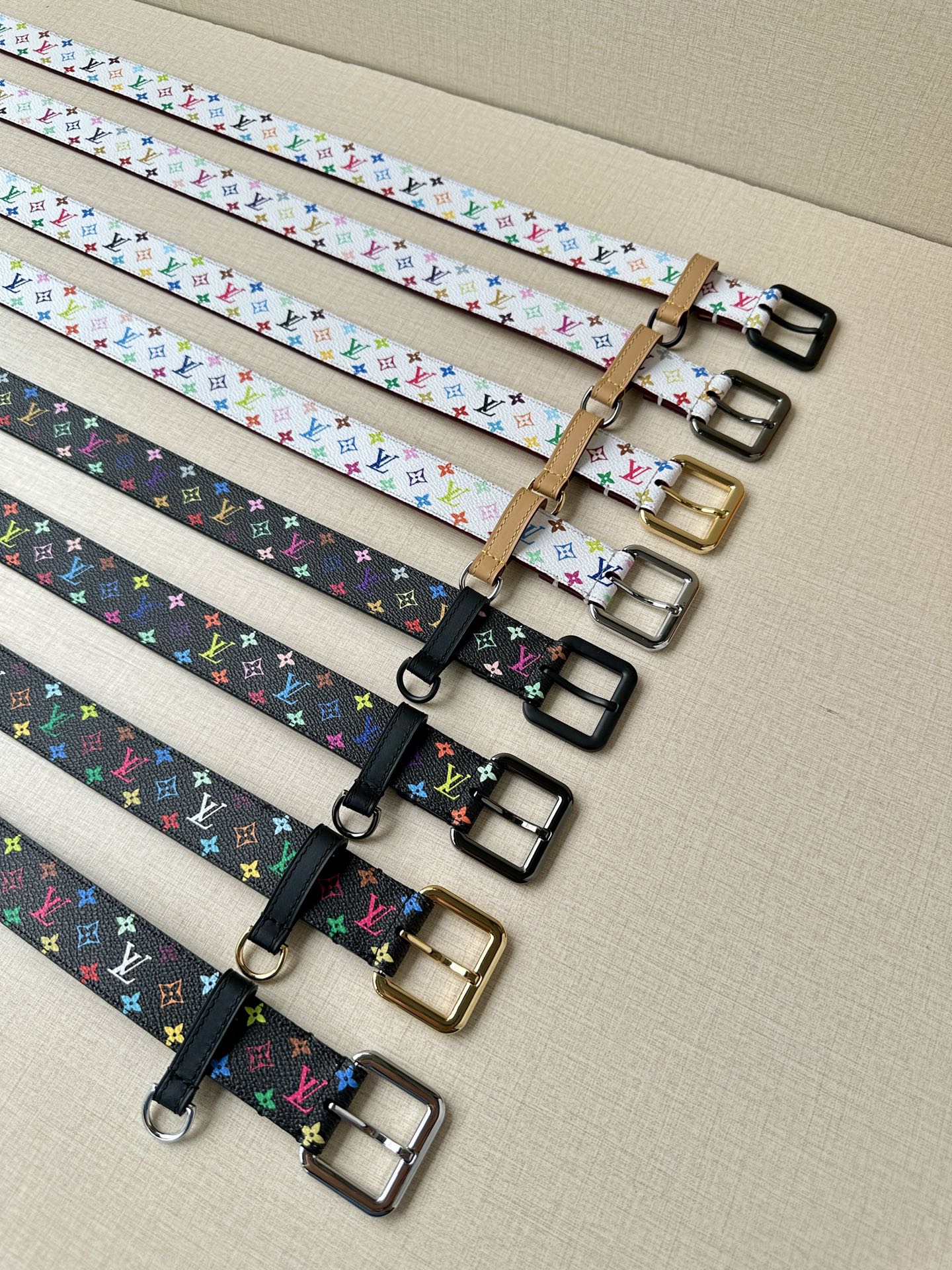 Louis Vuitton Female Leather Belt Top Grain Leather M-l