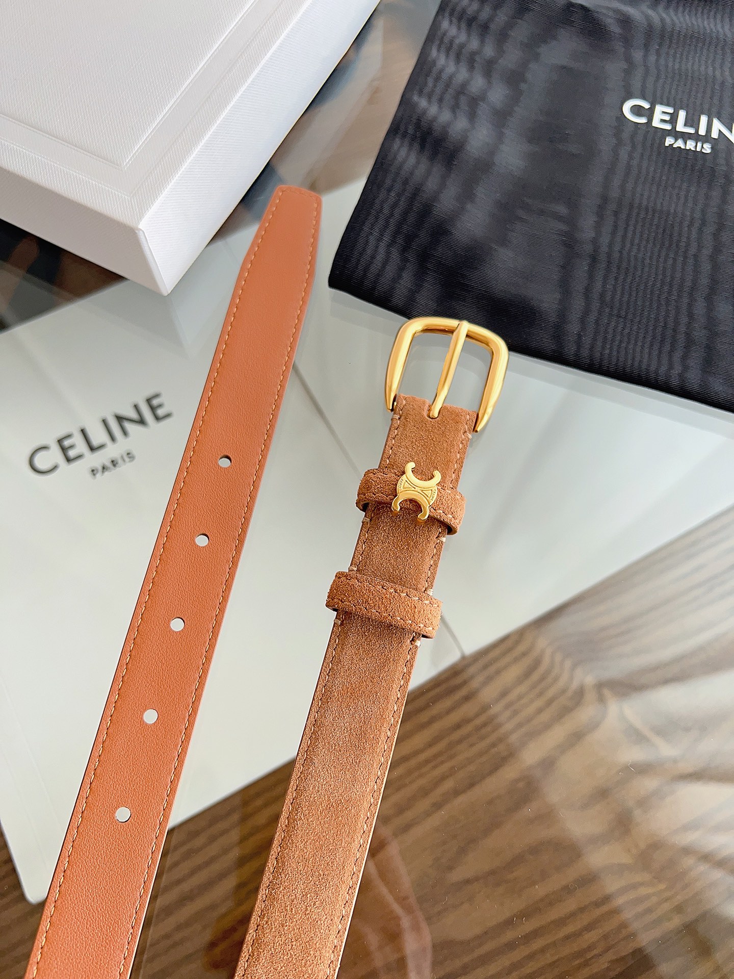 Celine Female Basic Belt Cow Leather M-l
