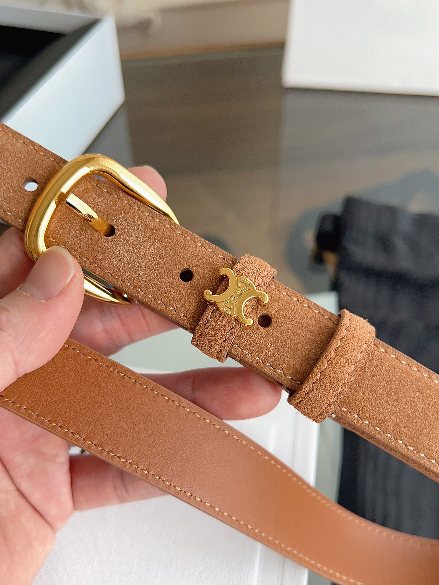 Celine Female Basic Belt Cow Leather M-l