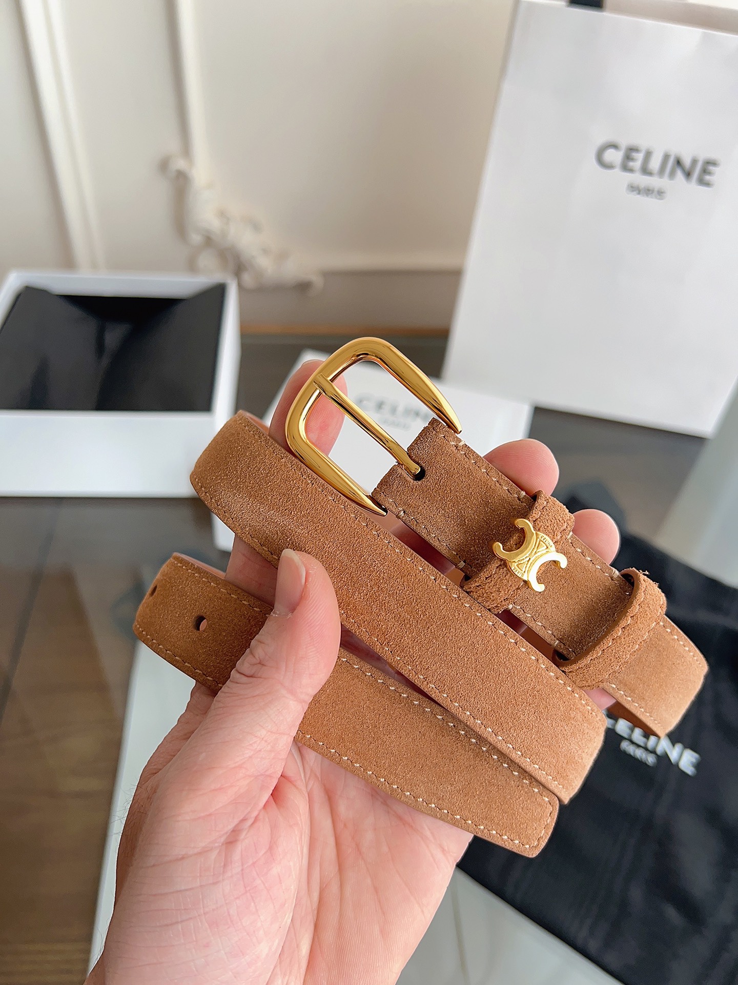 Celine Female Basic Belt Cow Leather M-l