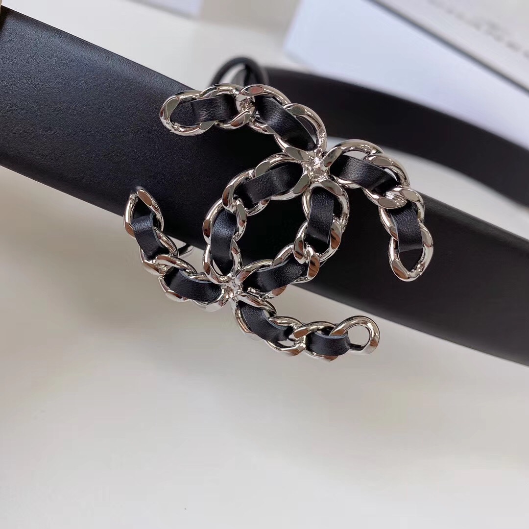 Chanel Female Basic Belt Silver L