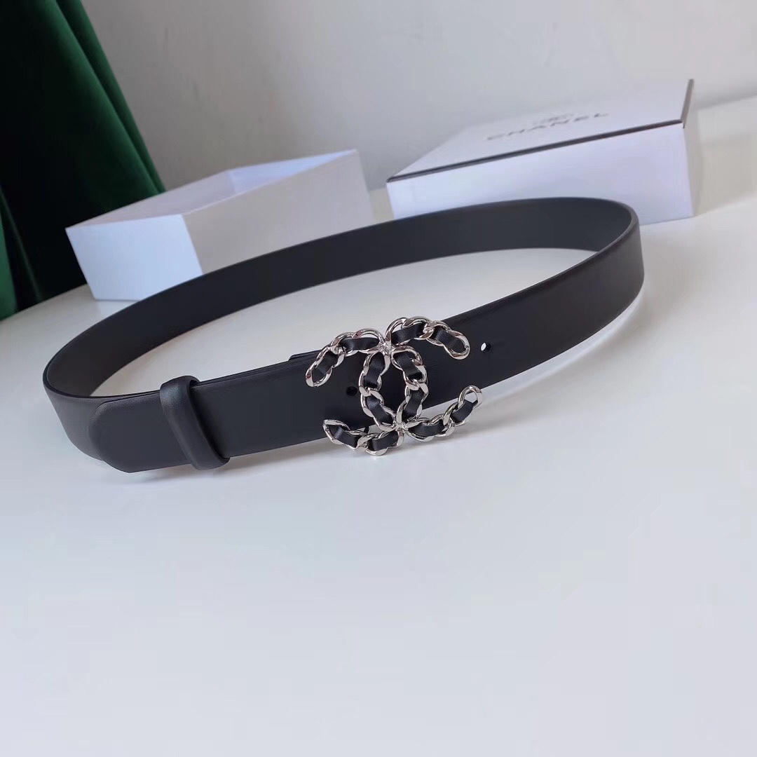 Chanel Female Basic Belt Silver L