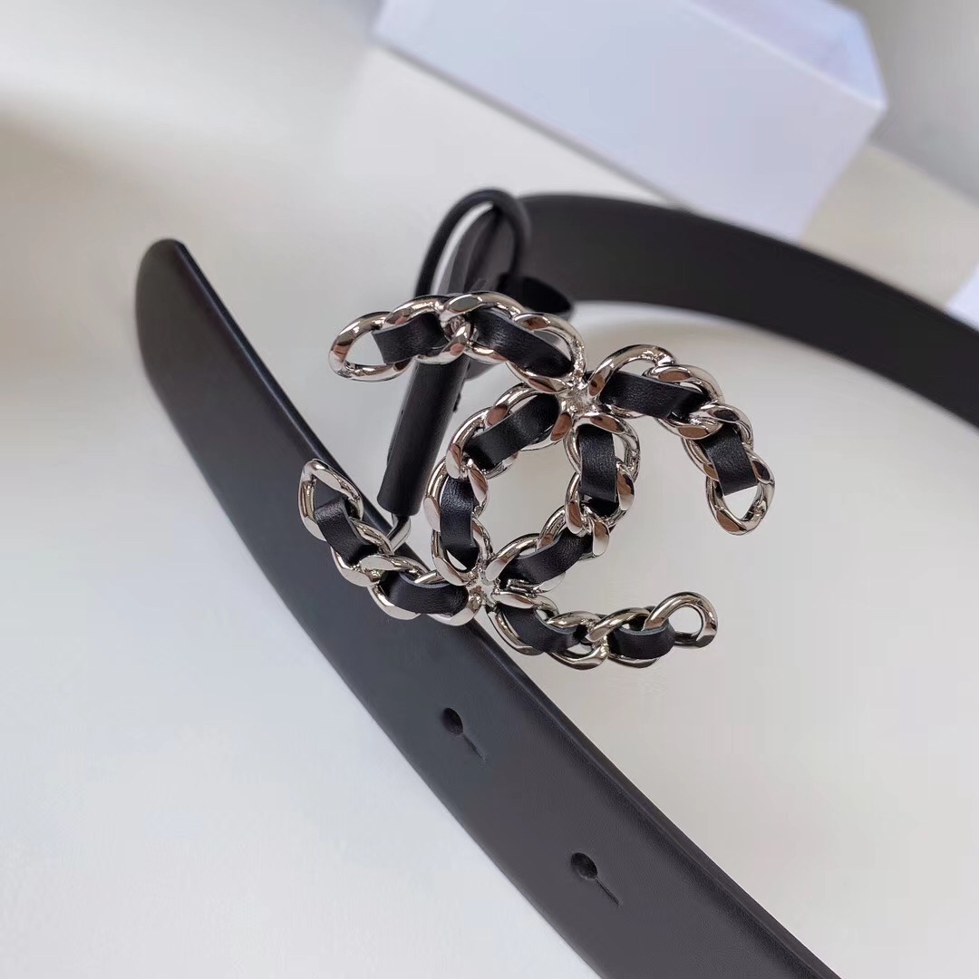 Chanel Female Basic Belt Silver L