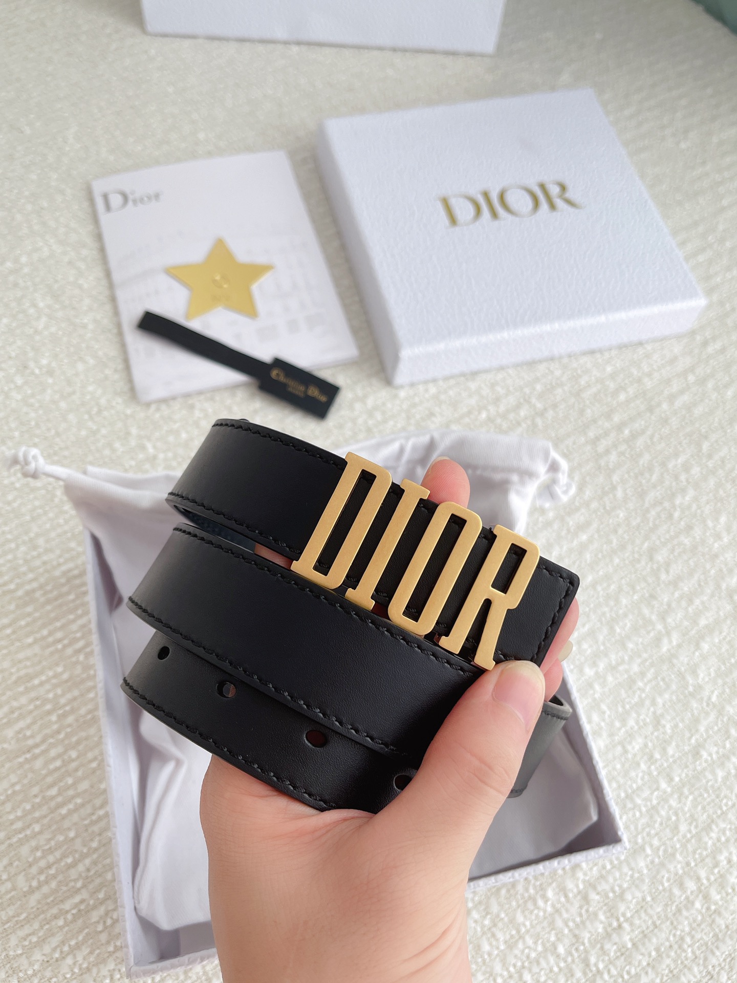 Dior Female Basic Belt Cow Leather M
