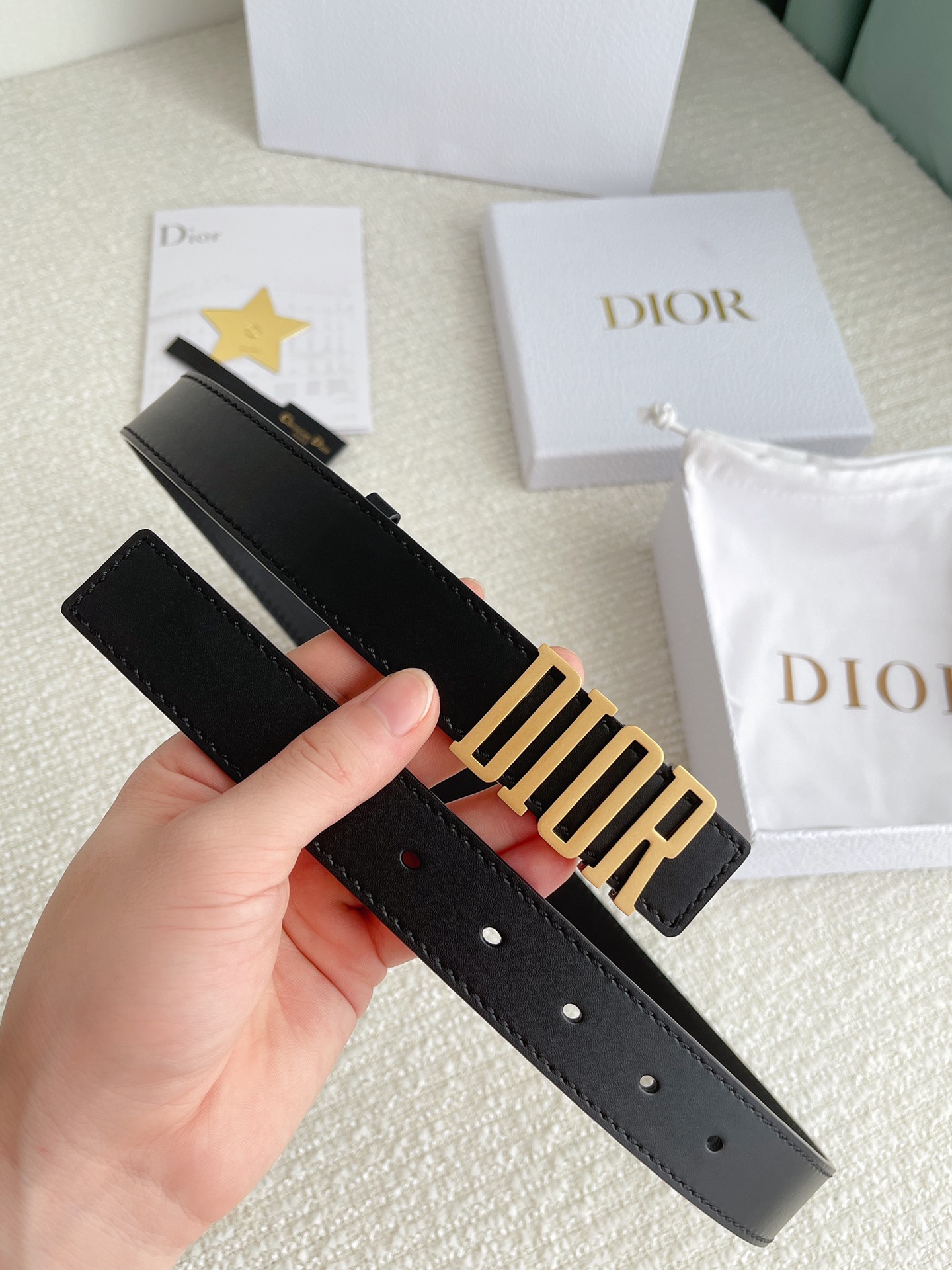 Dior Female Basic Belt Cow Leather M