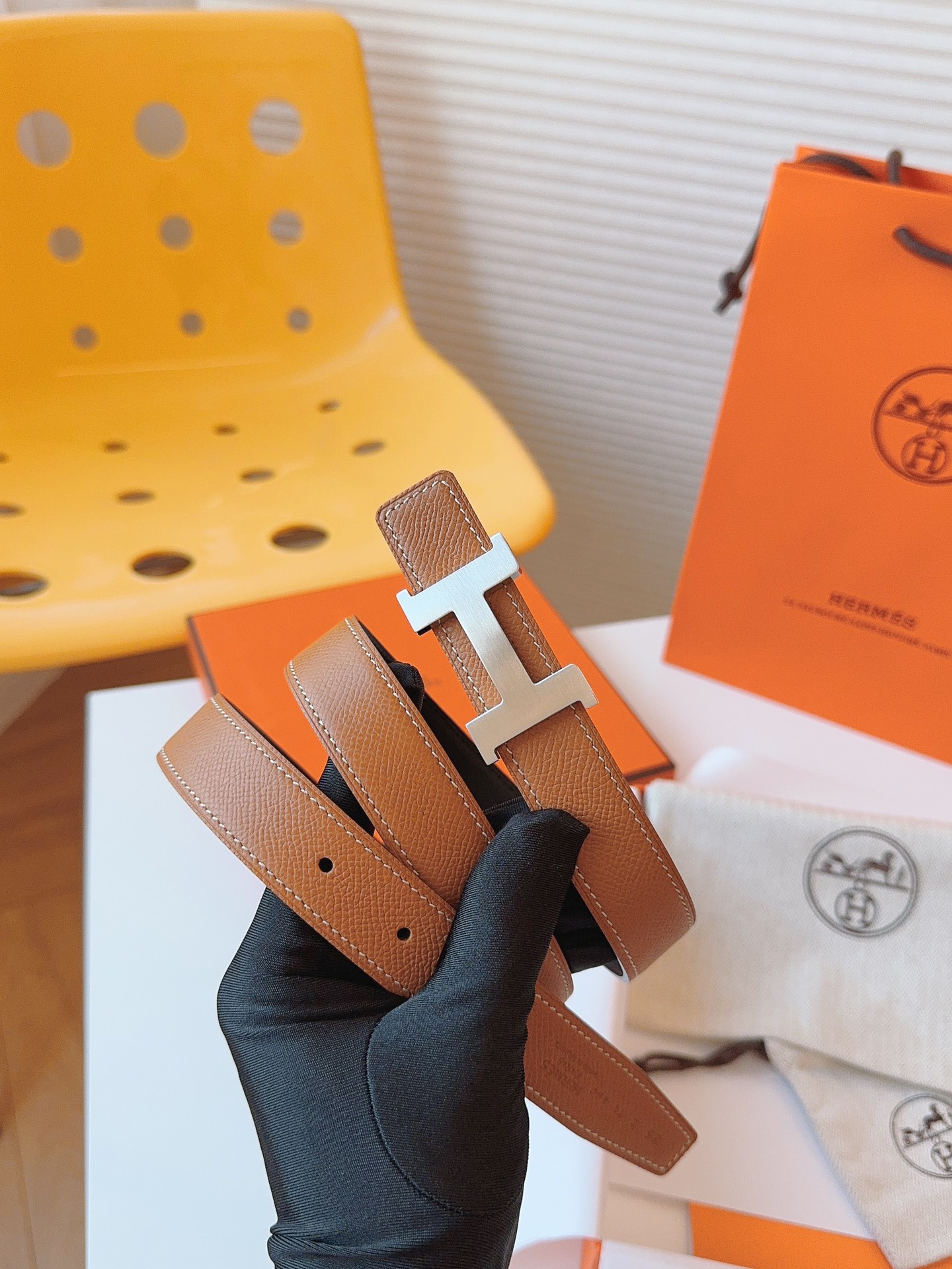 Hermès Female Basic Belt Cow Leather S-m