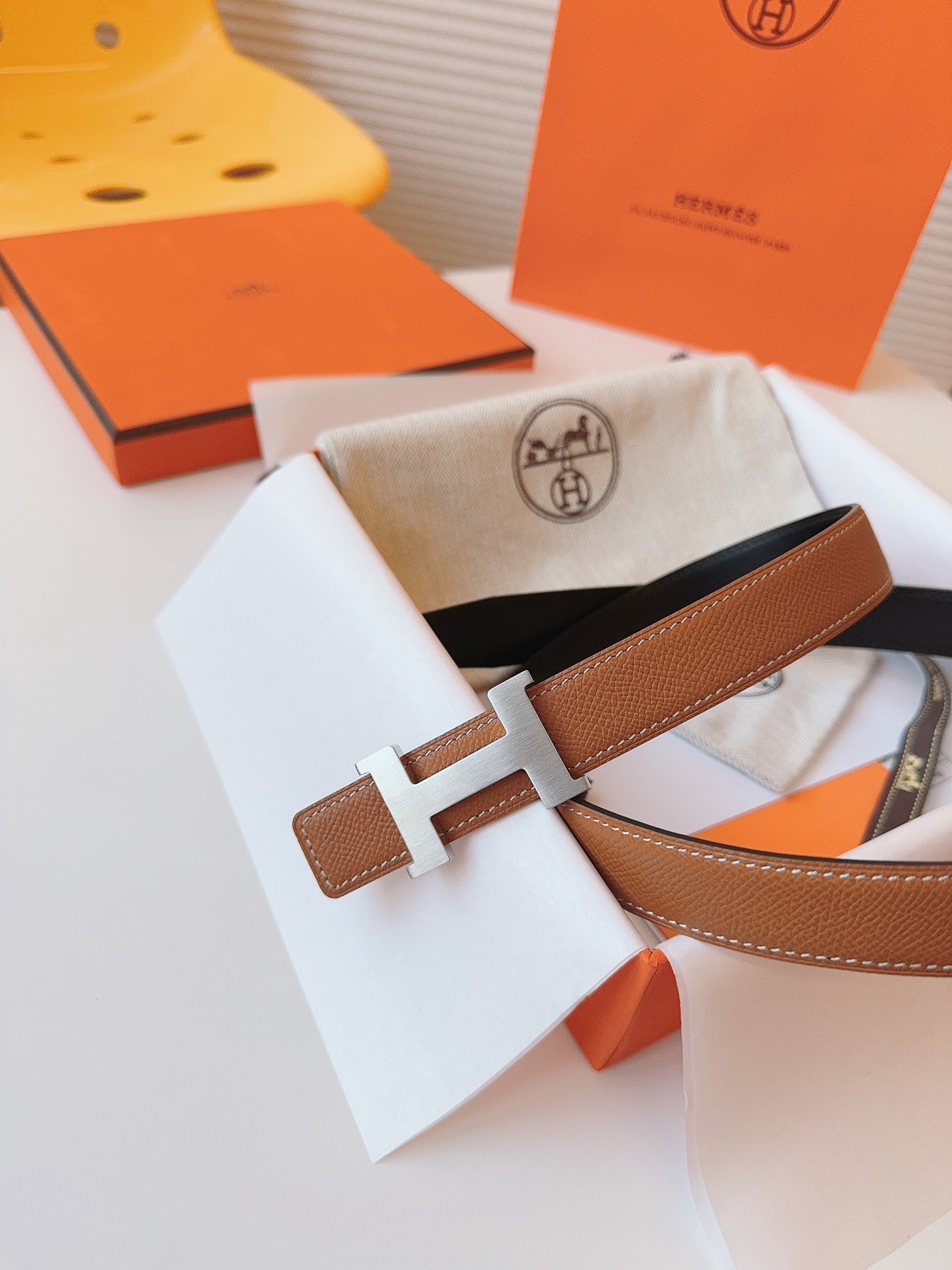 Hermès Female Basic Belt Cow Leather S-m