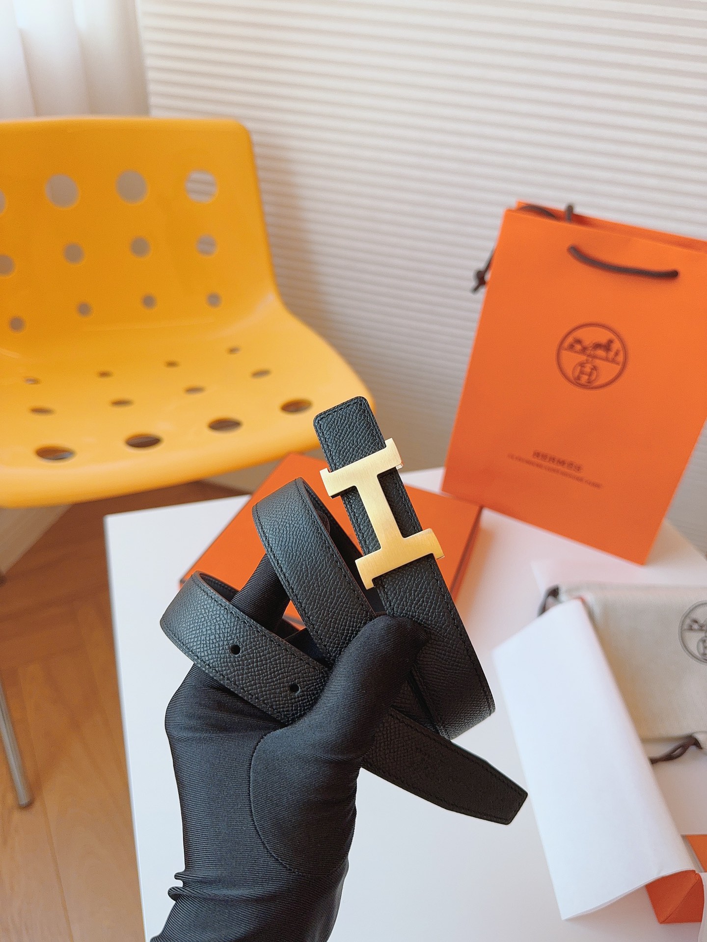 Hermès Female Basic Belt Cow Leather S-m