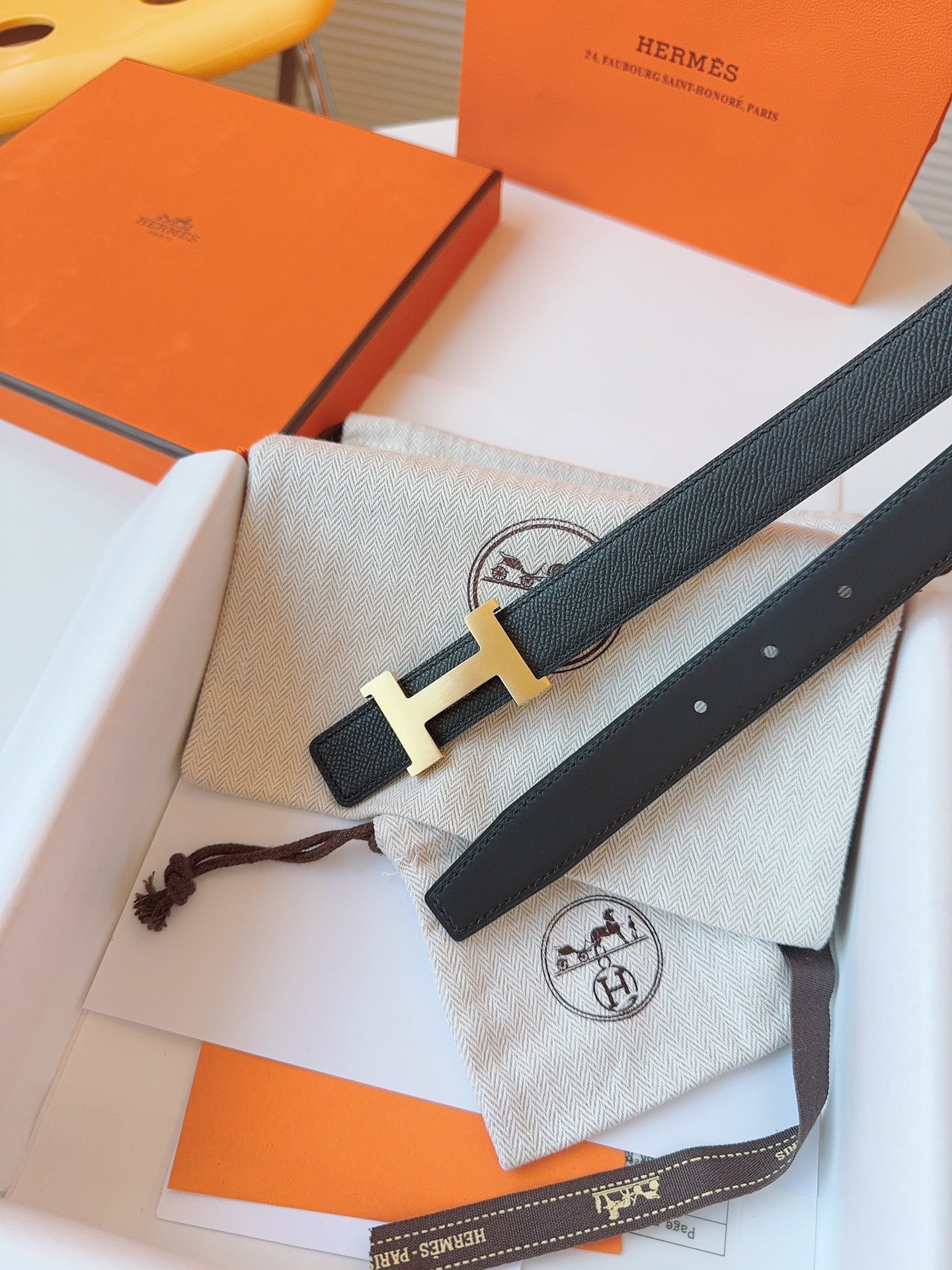 Hermès Female Basic Belt Cow Leather S-m