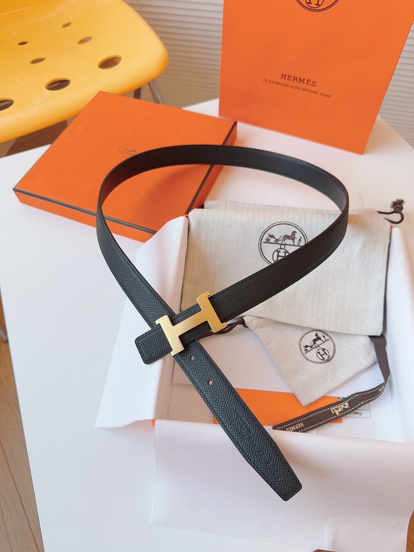 Hermès Female Basic Belt Cow Leather S-m