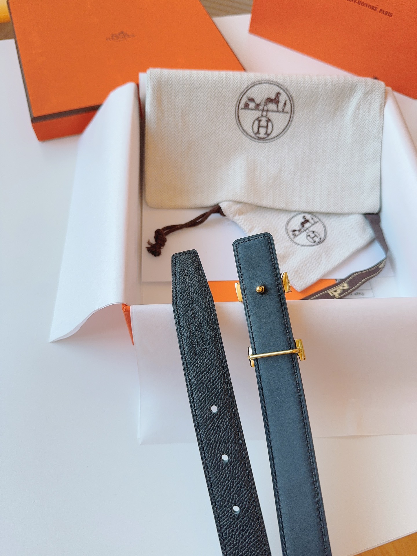 Hermès Female Basic Belt Cow Leather S-m