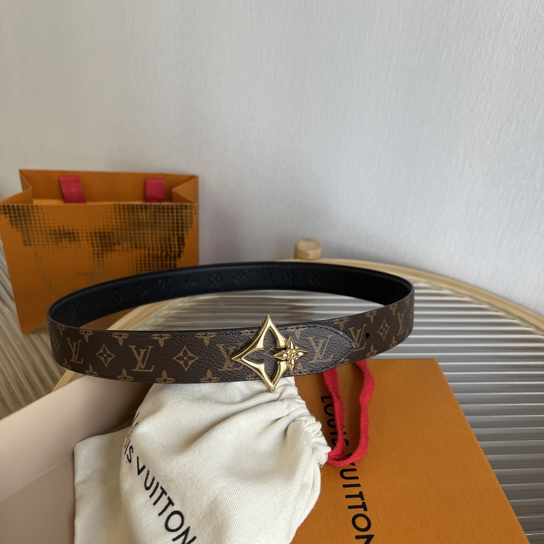 Louis Vuitton Female Basic Belt Cow Leather M-l