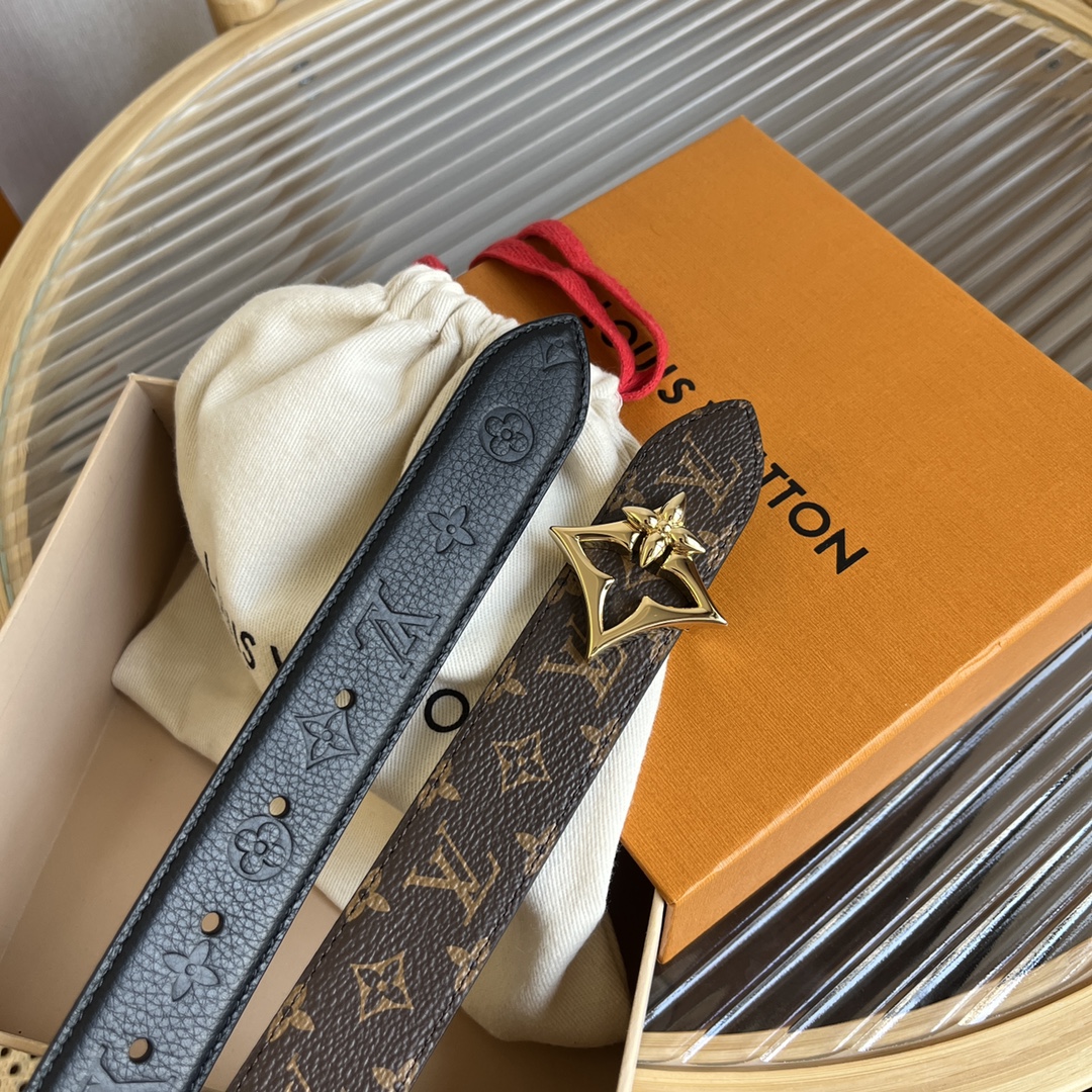 Louis Vuitton Female Basic Belt Cow Leather M-l