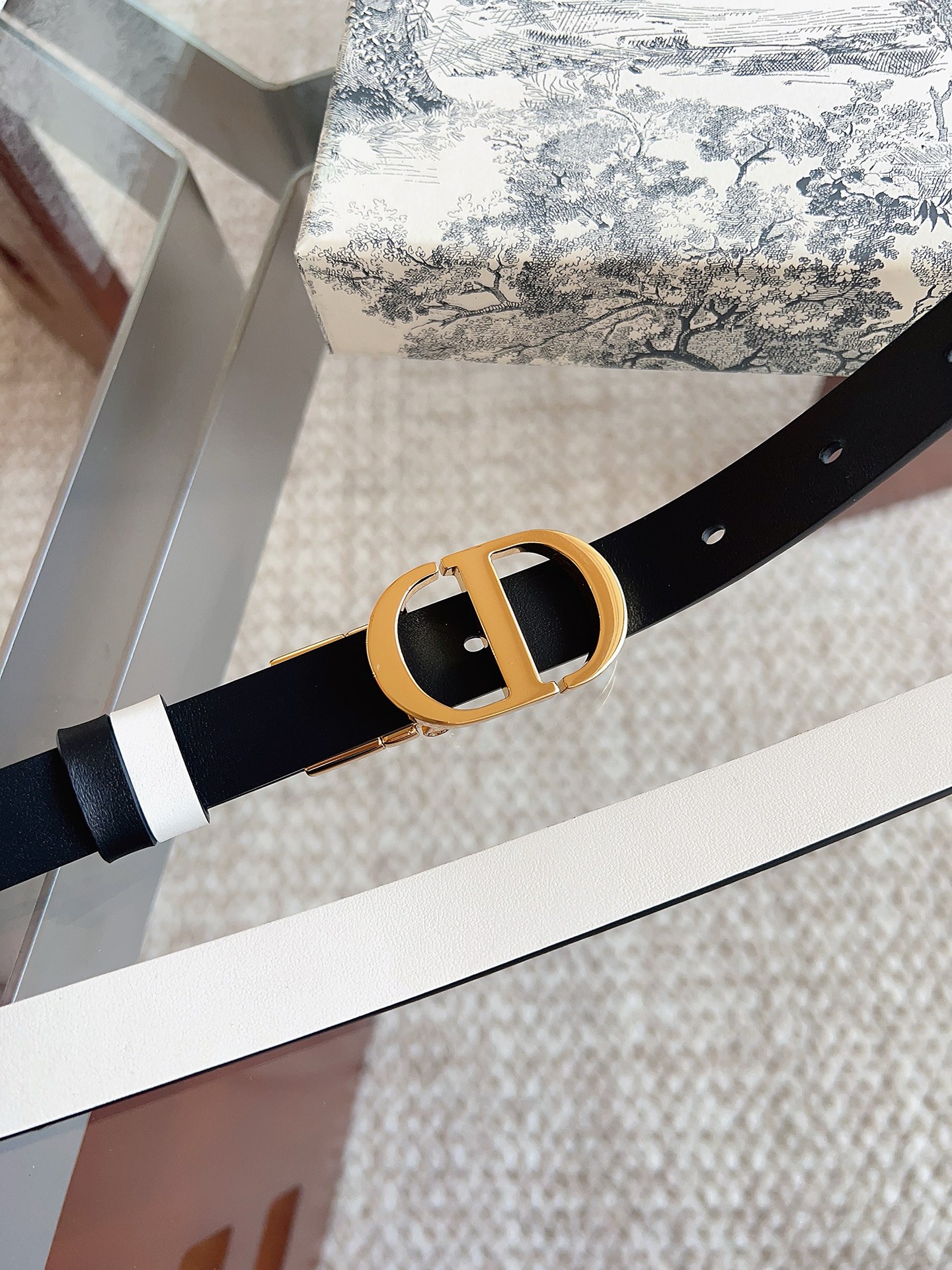 Dior Female Basic Belt Cow Leather Black M