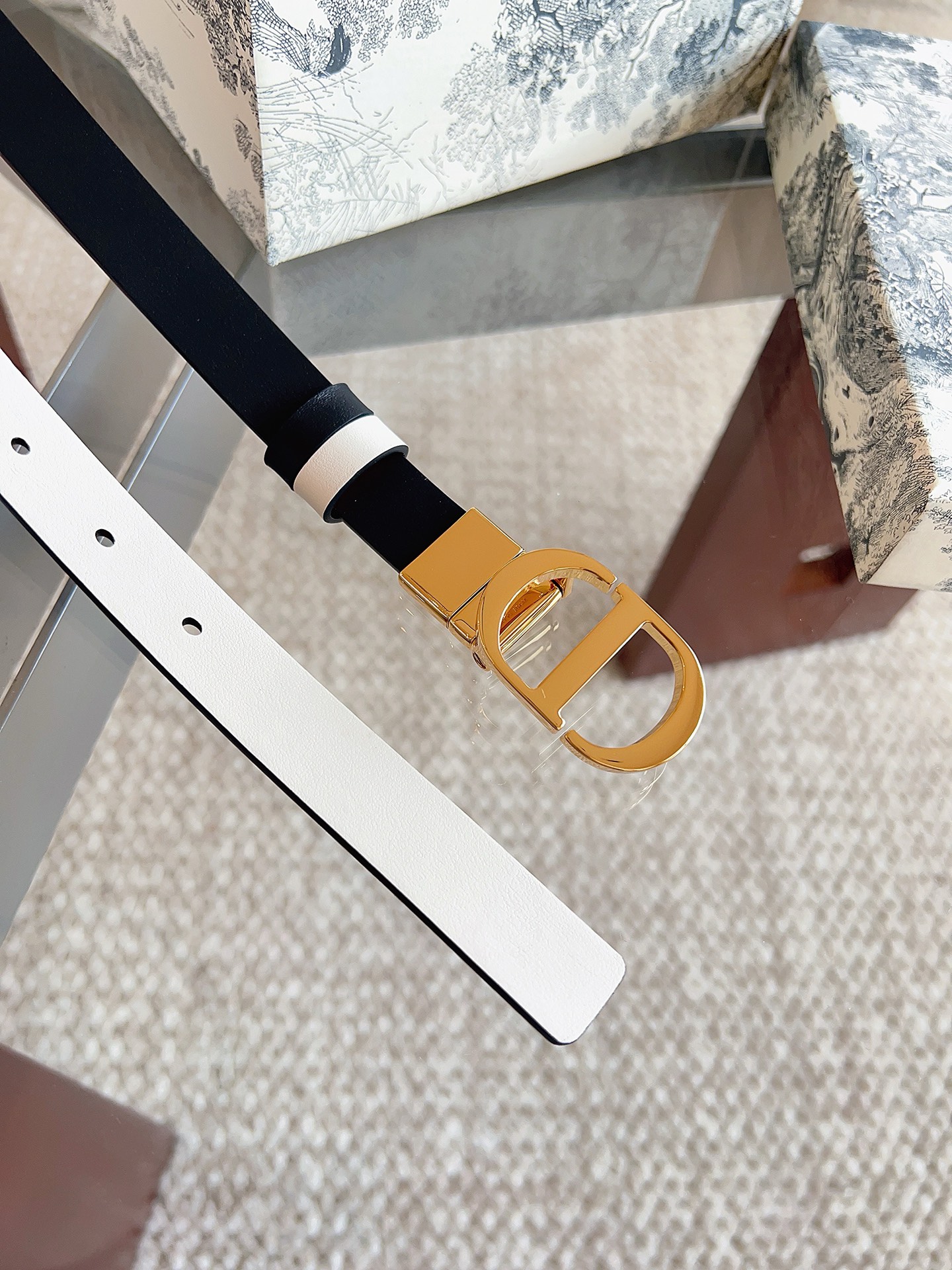 Dior Female Basic Belt Cow Leather Black M