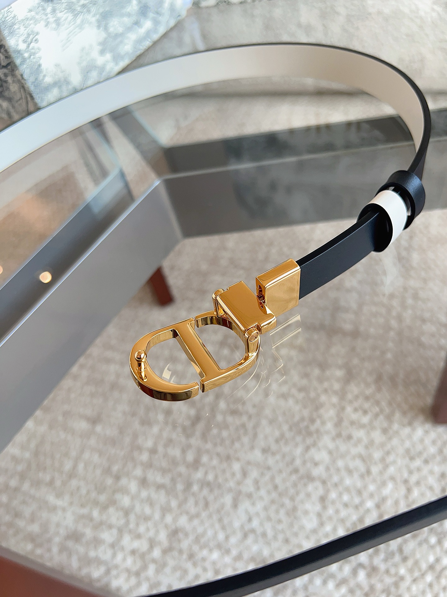 Dior Female Basic Belt Cow Leather Black M