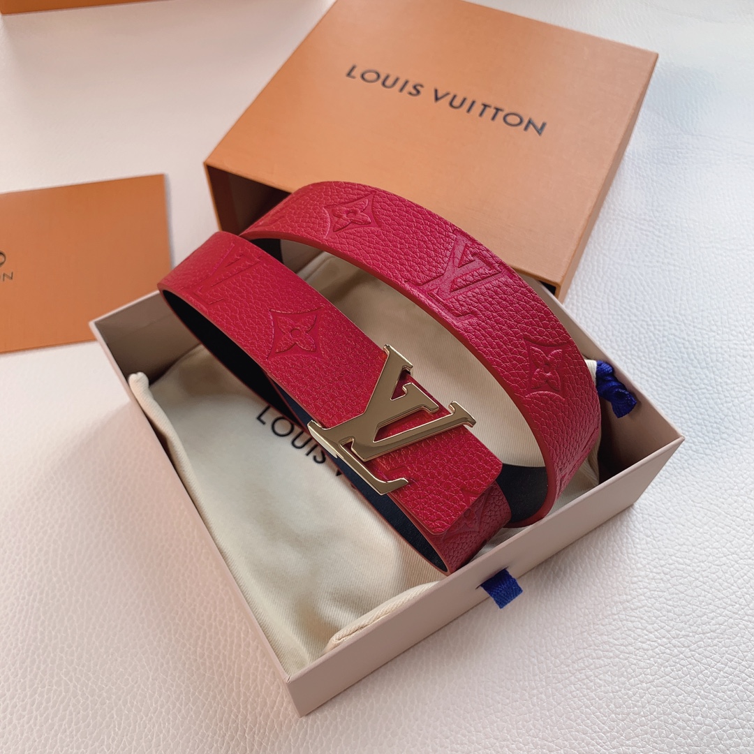 Louis Vuitton Female Basic Belt Cow Leather L