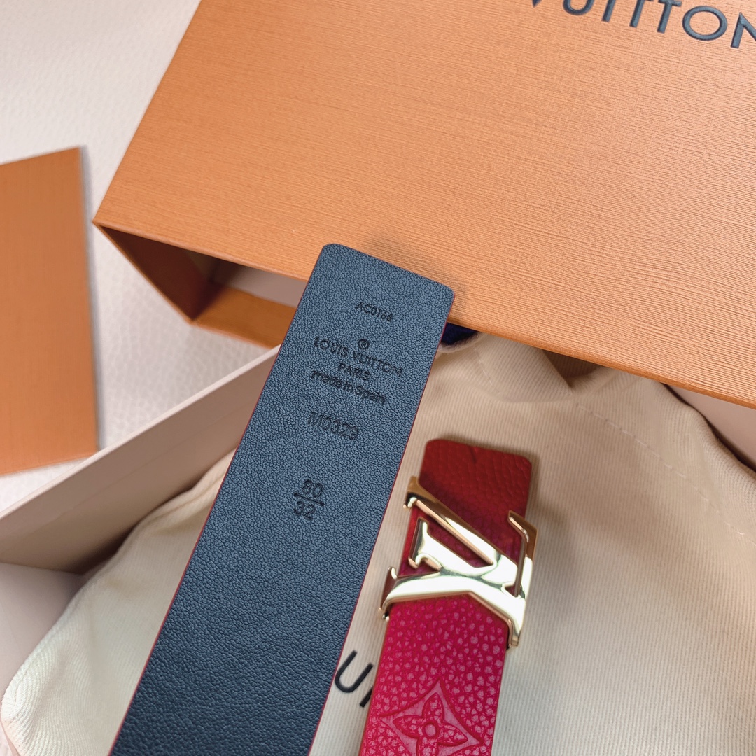 Louis Vuitton Female Basic Belt Cow Leather L